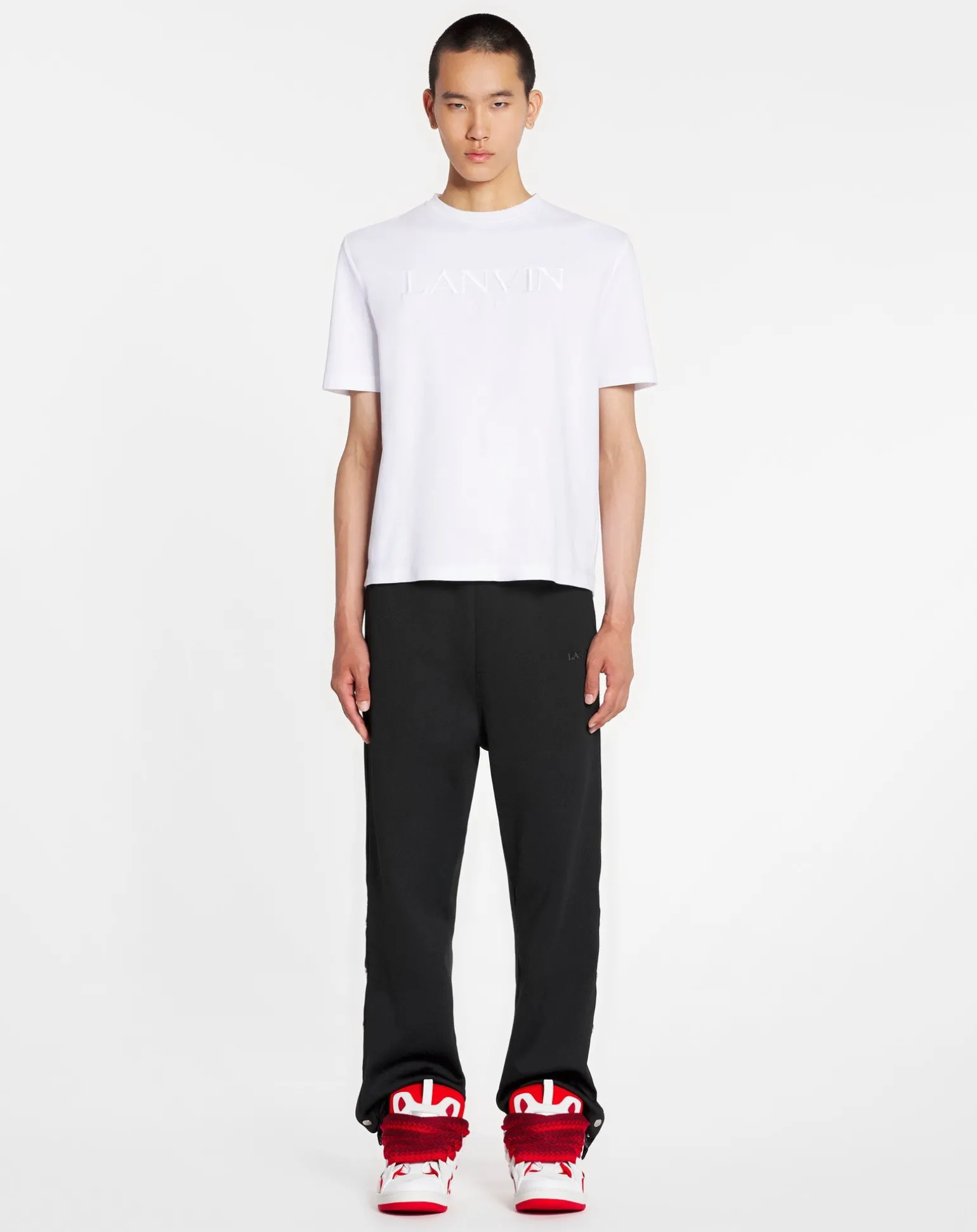 Lanvin embroidered t-shirt Opticalwhite Best