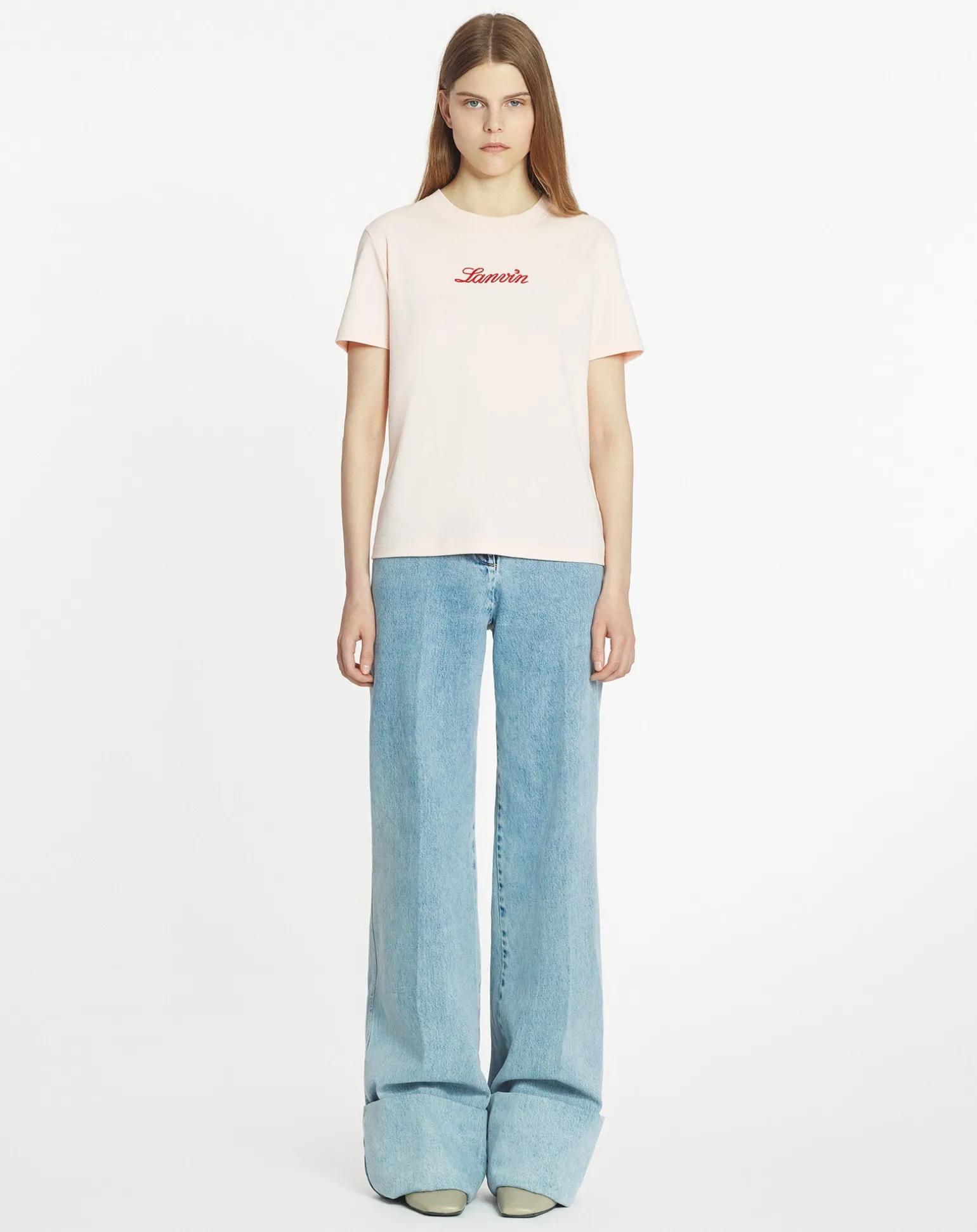 Lanvin embroidered t-shirt Powderpink Discount