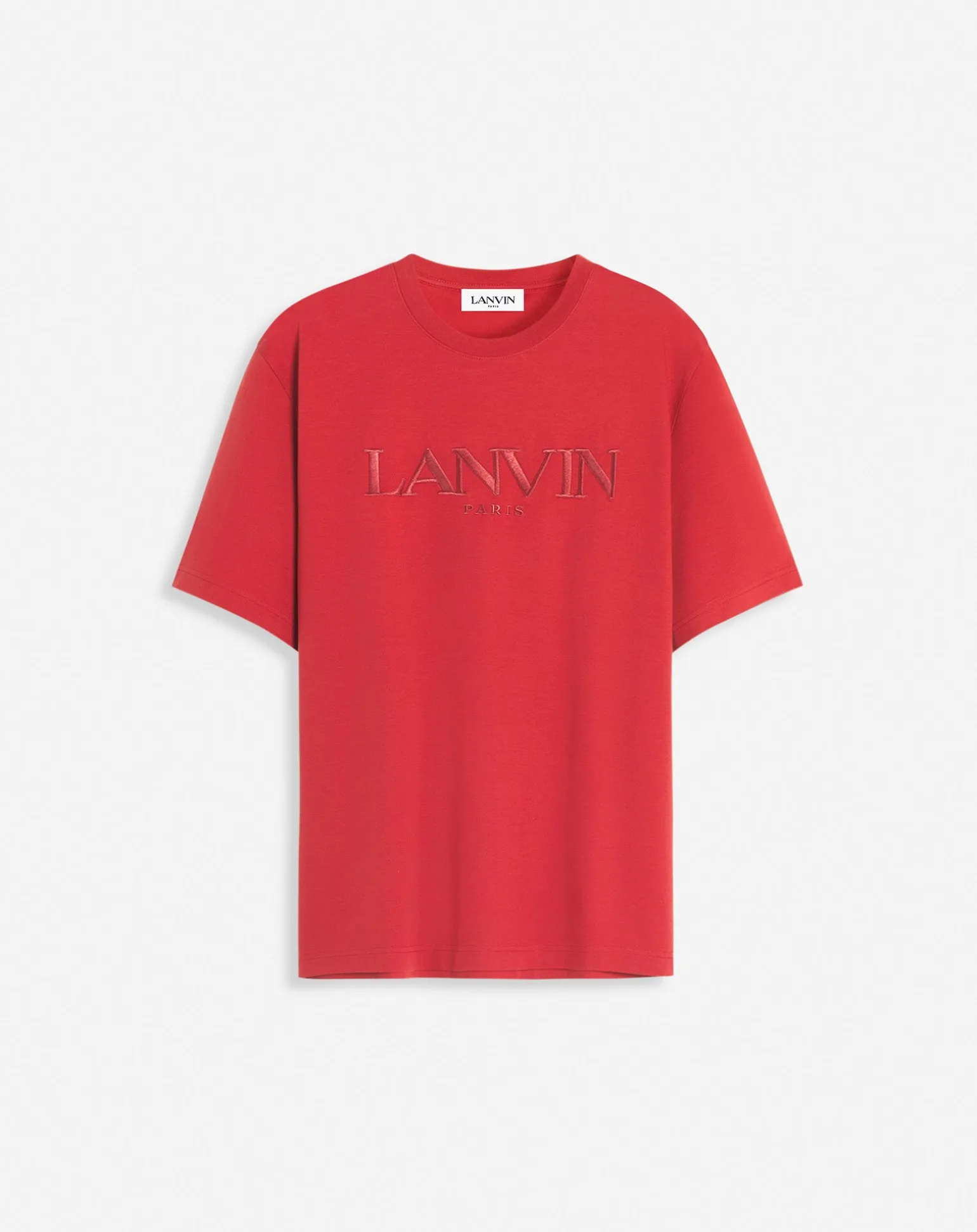 Lanvin paris embroidered t-shirt Turkishred Discount