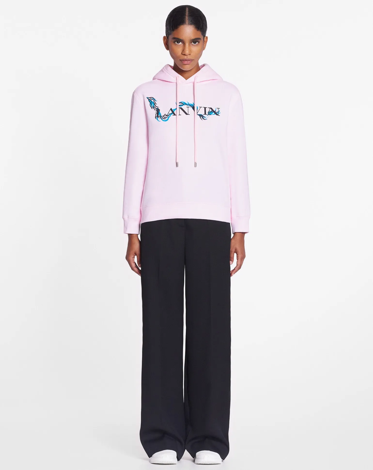 Lanvin print hoodie Pink Discount