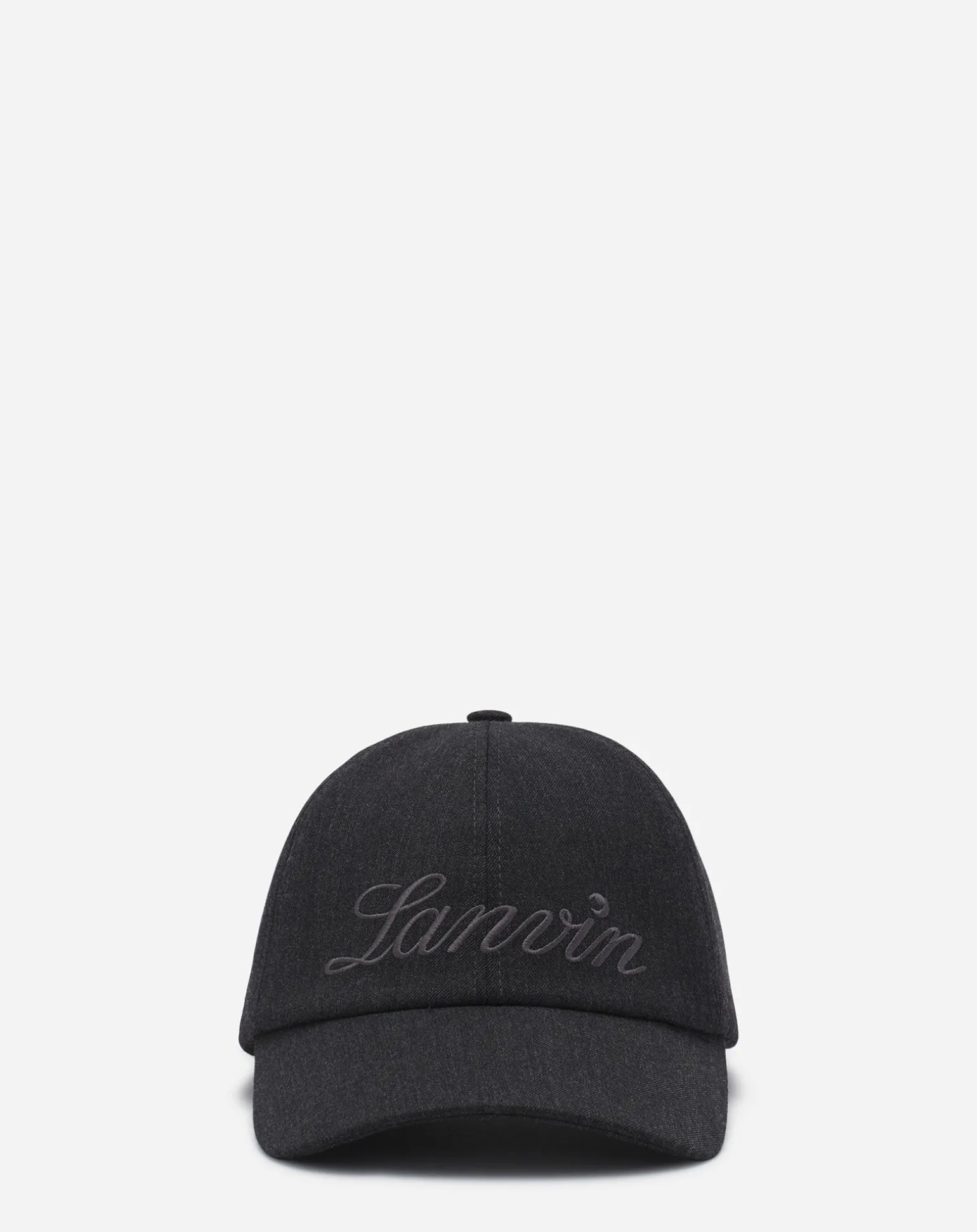 Lanvin script wool cap Anthracite/grey Outlet