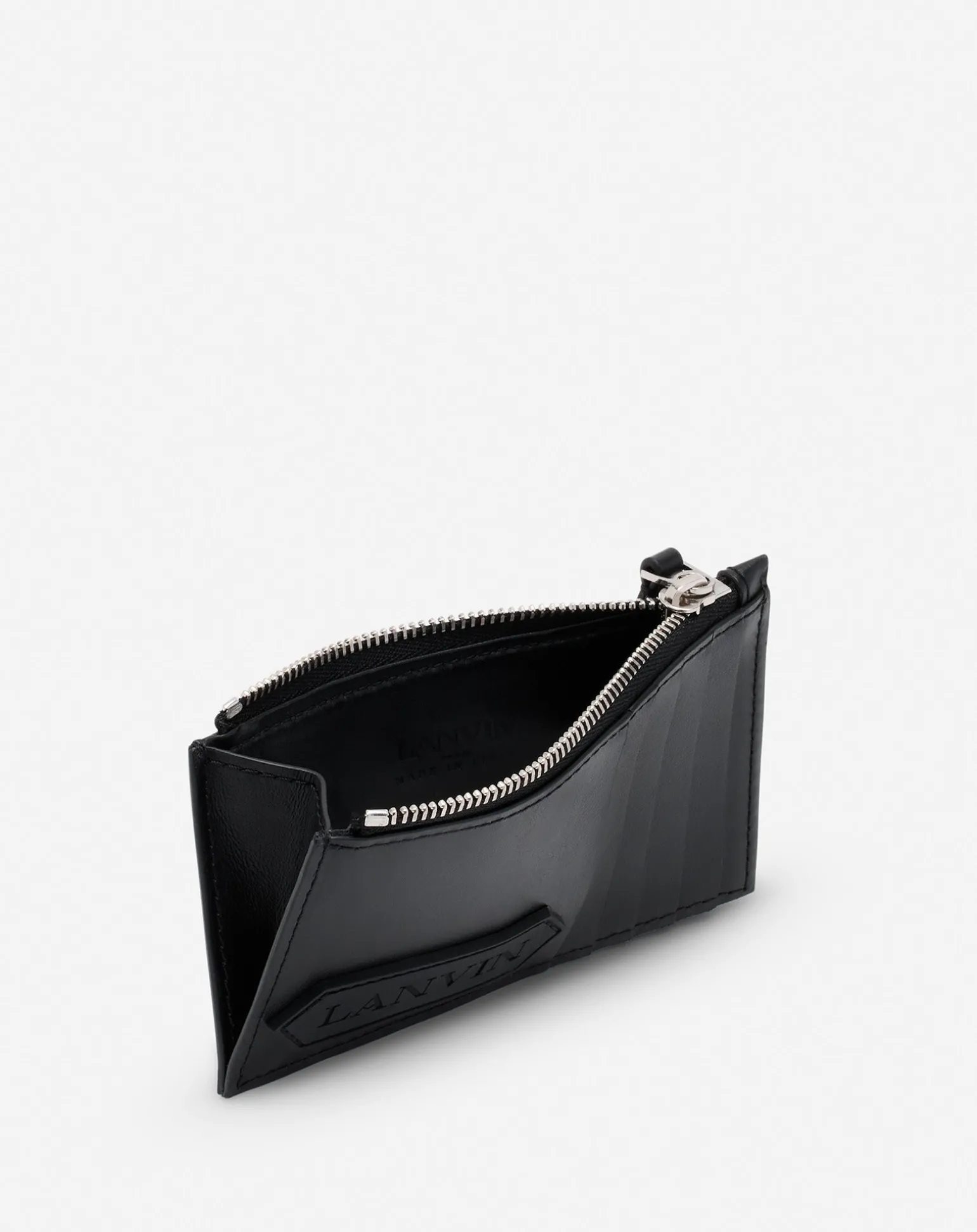 Lanvin signature leather cardholder Black Cheap