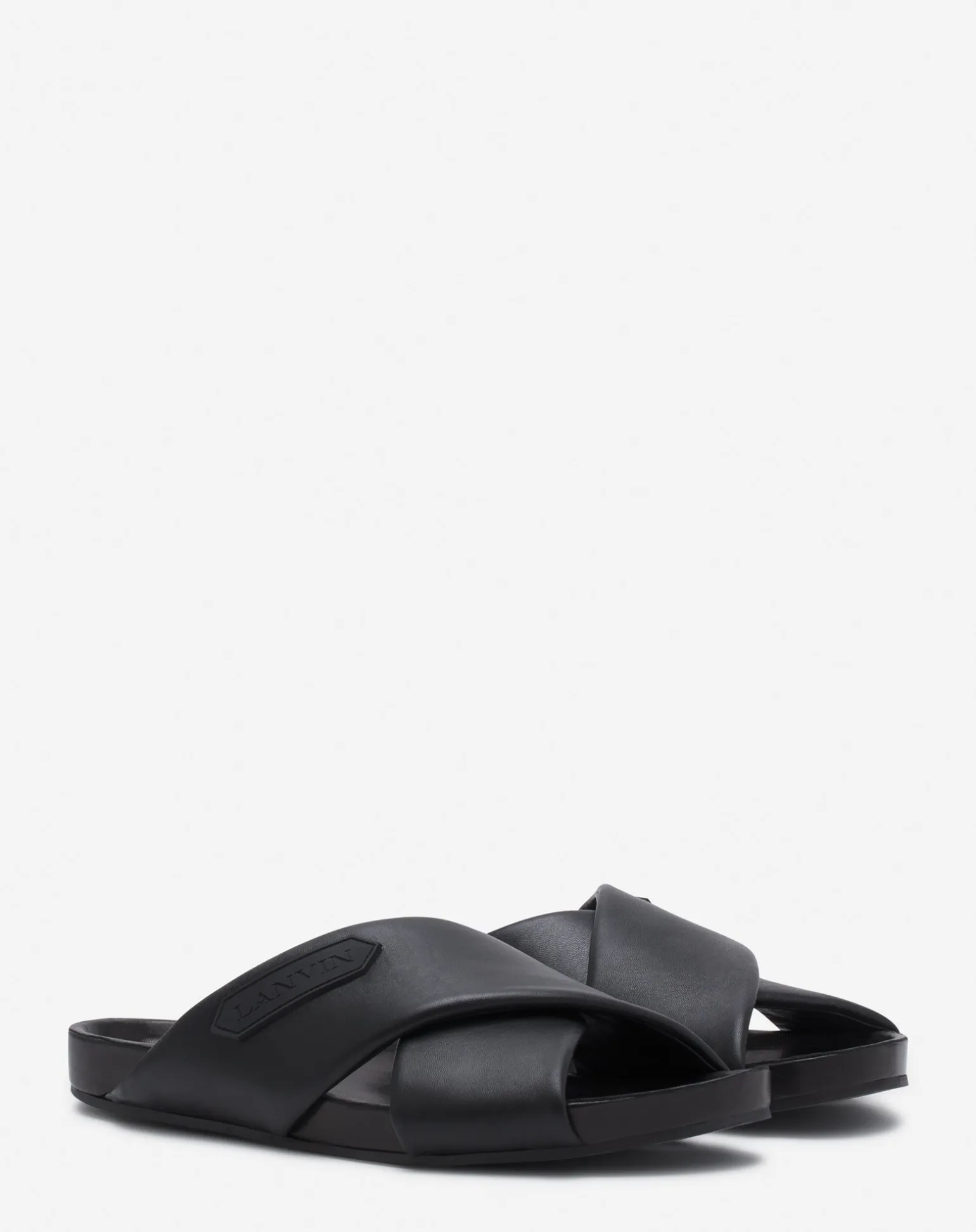 Lanvin tinkle sandals in leather Black Cheap