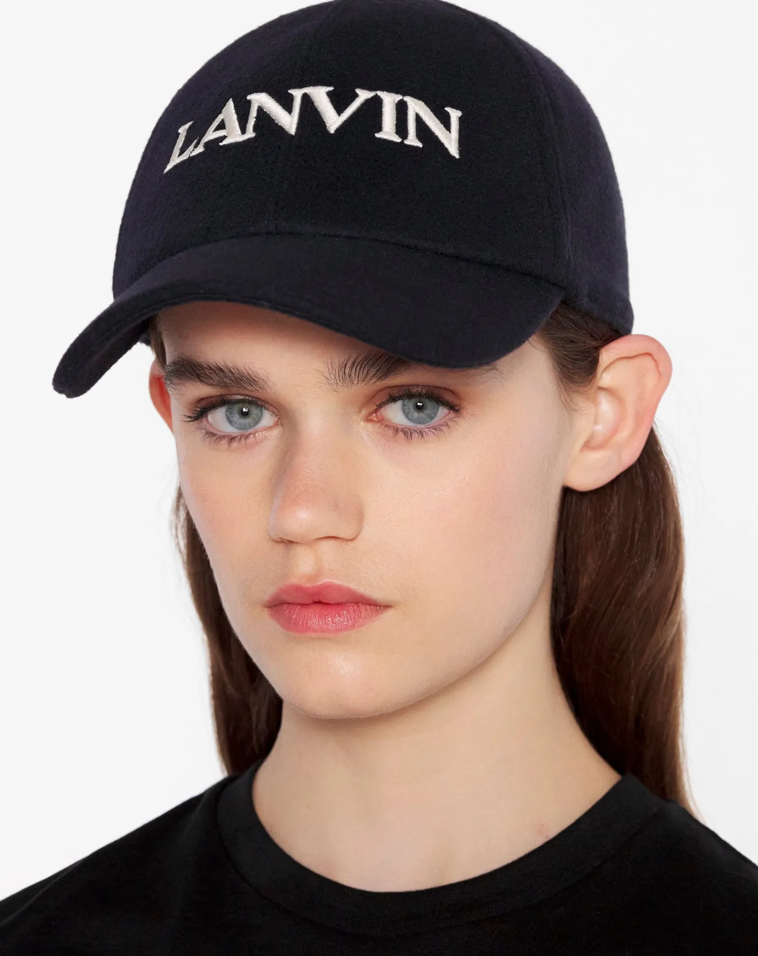 Lanvin wool cap Navyblue New