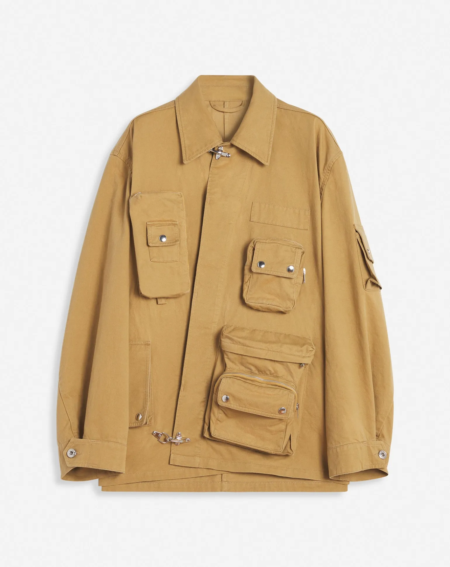 Lanvin x future asymmetrical utility jacket Sand Cheap