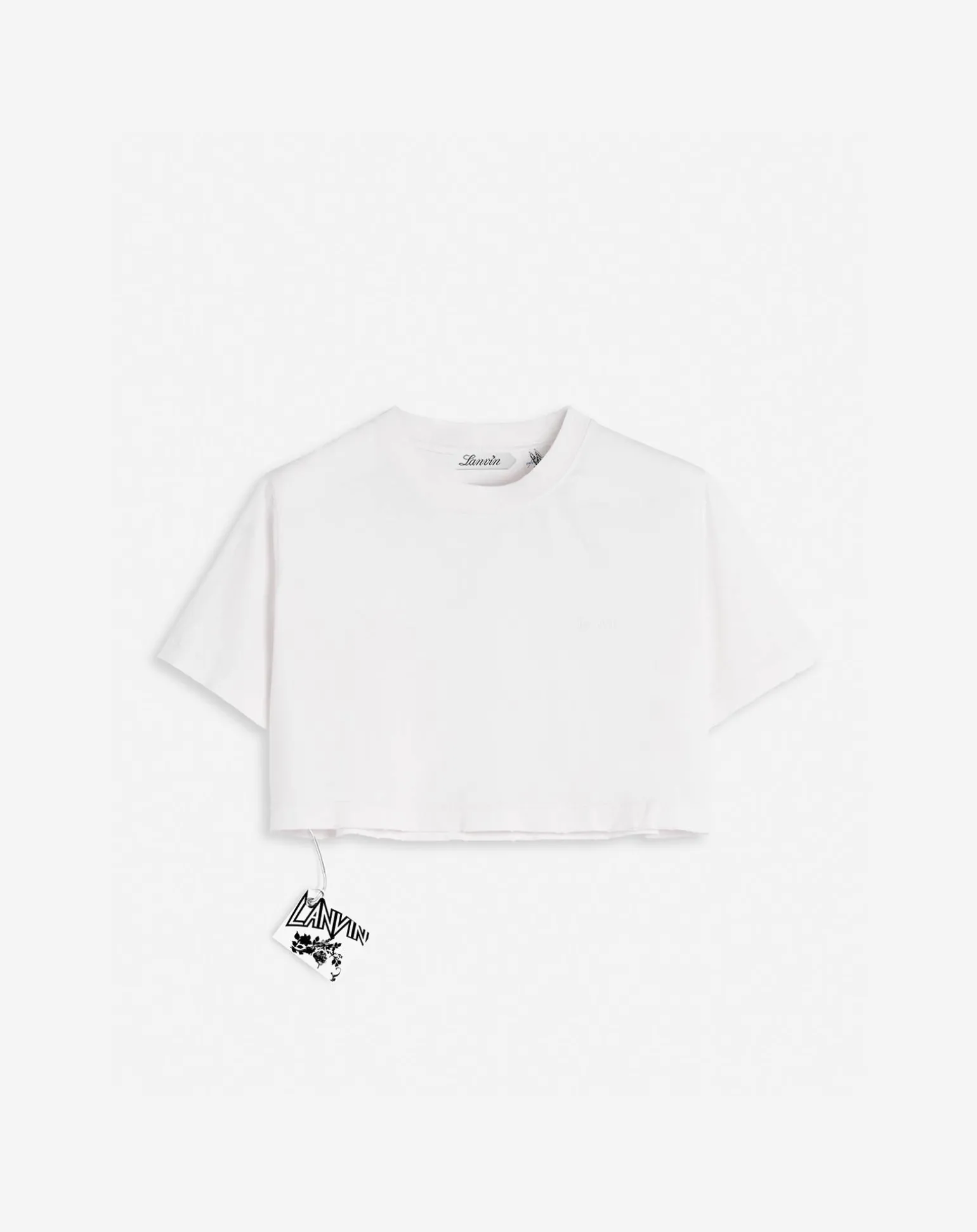 Lanvin x future cropped printed t-shirt Whitemustang Clearance