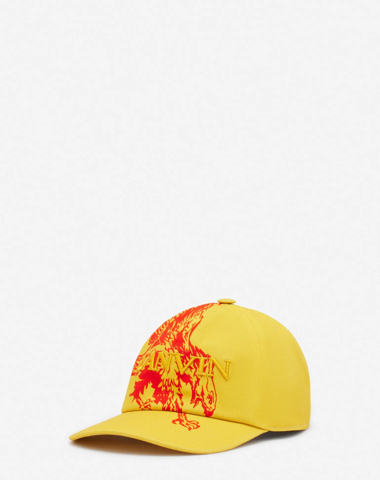 Lanvin x future eagle cotton cap Corn/brightorange Shop