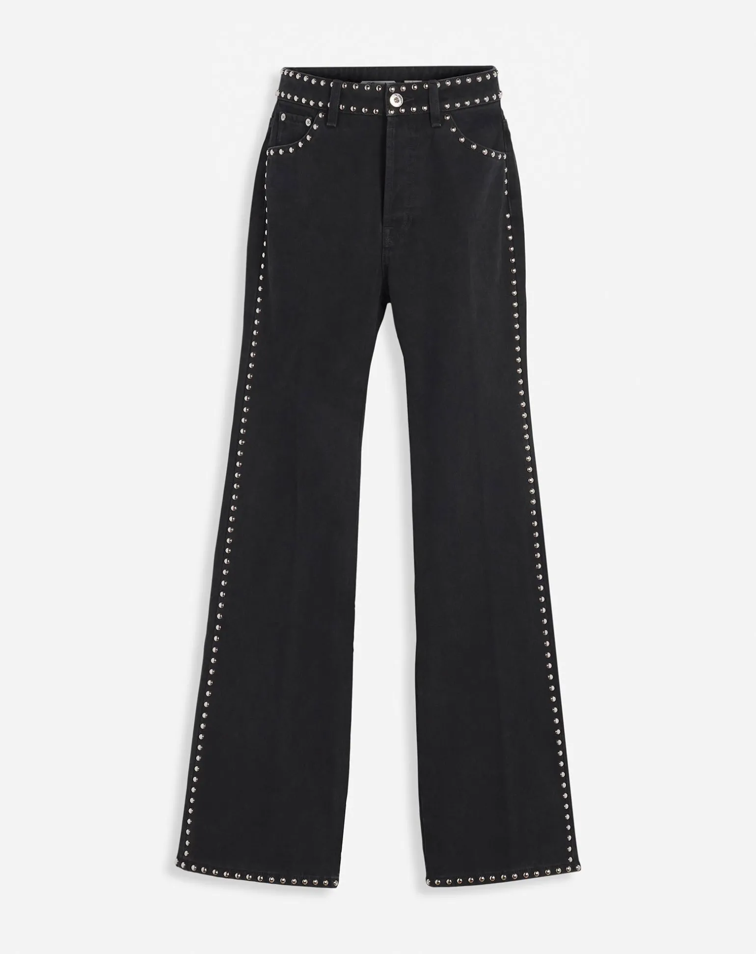 Lanvin x future flared pants with studs for women Black Best