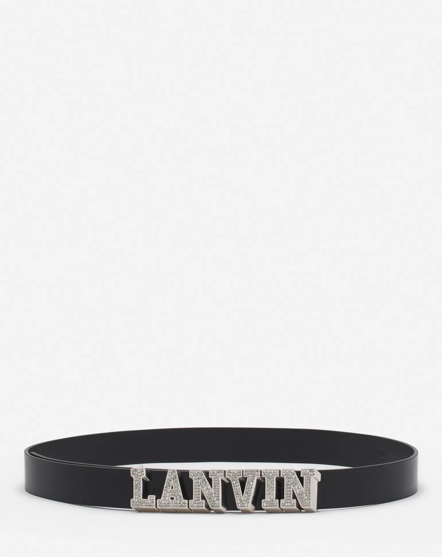 Lanvin x future leather belt with rhinestones Black Cheap