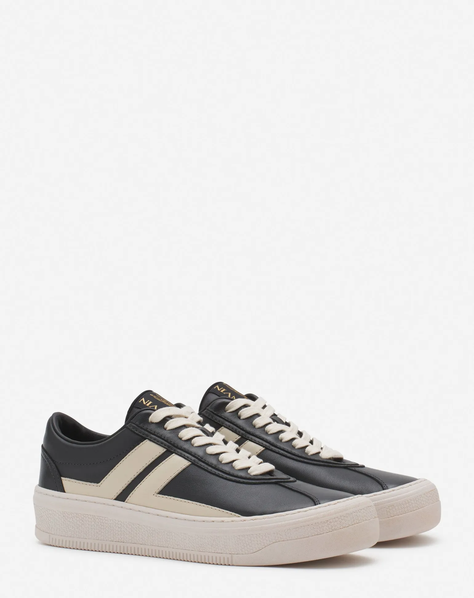 Lanvin x future leather cash sneakers for women Darkgrey/beige Store