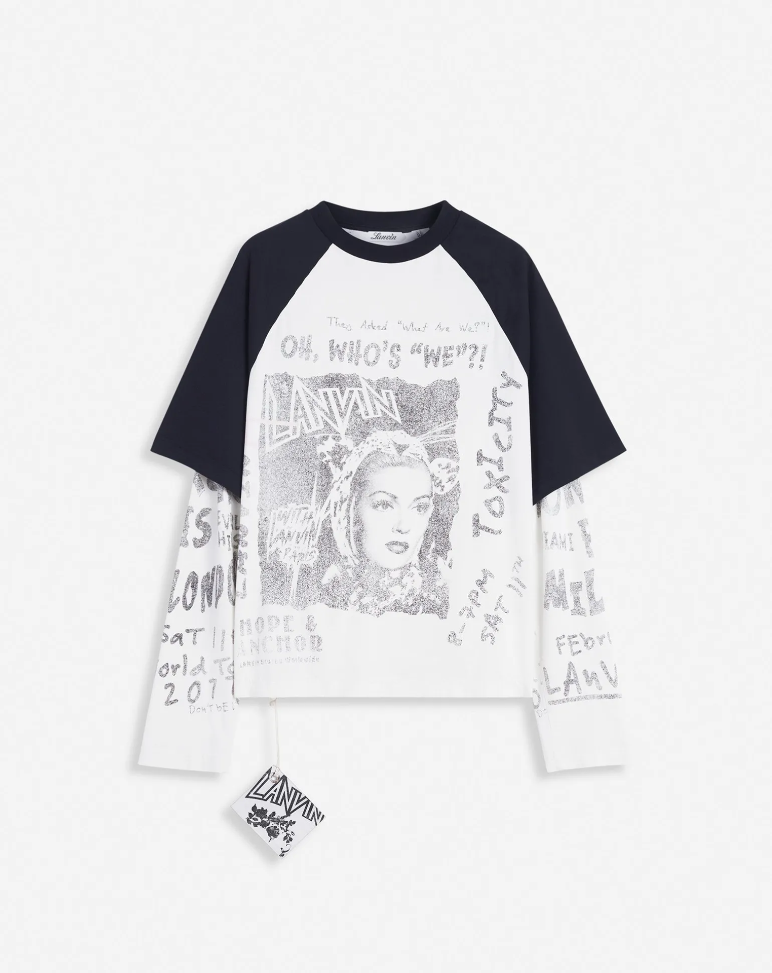 Lanvin x future long-sleeved print t-shirt Black Online