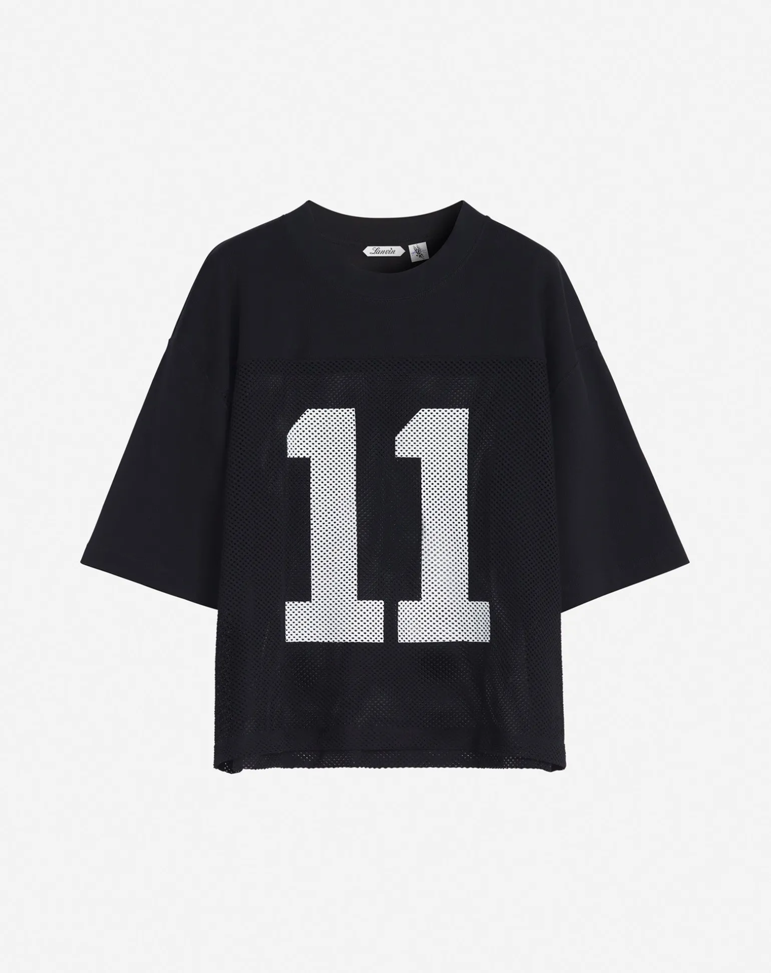 Lanvin x future loose-fit mesh t-shirt Black Flash Sale