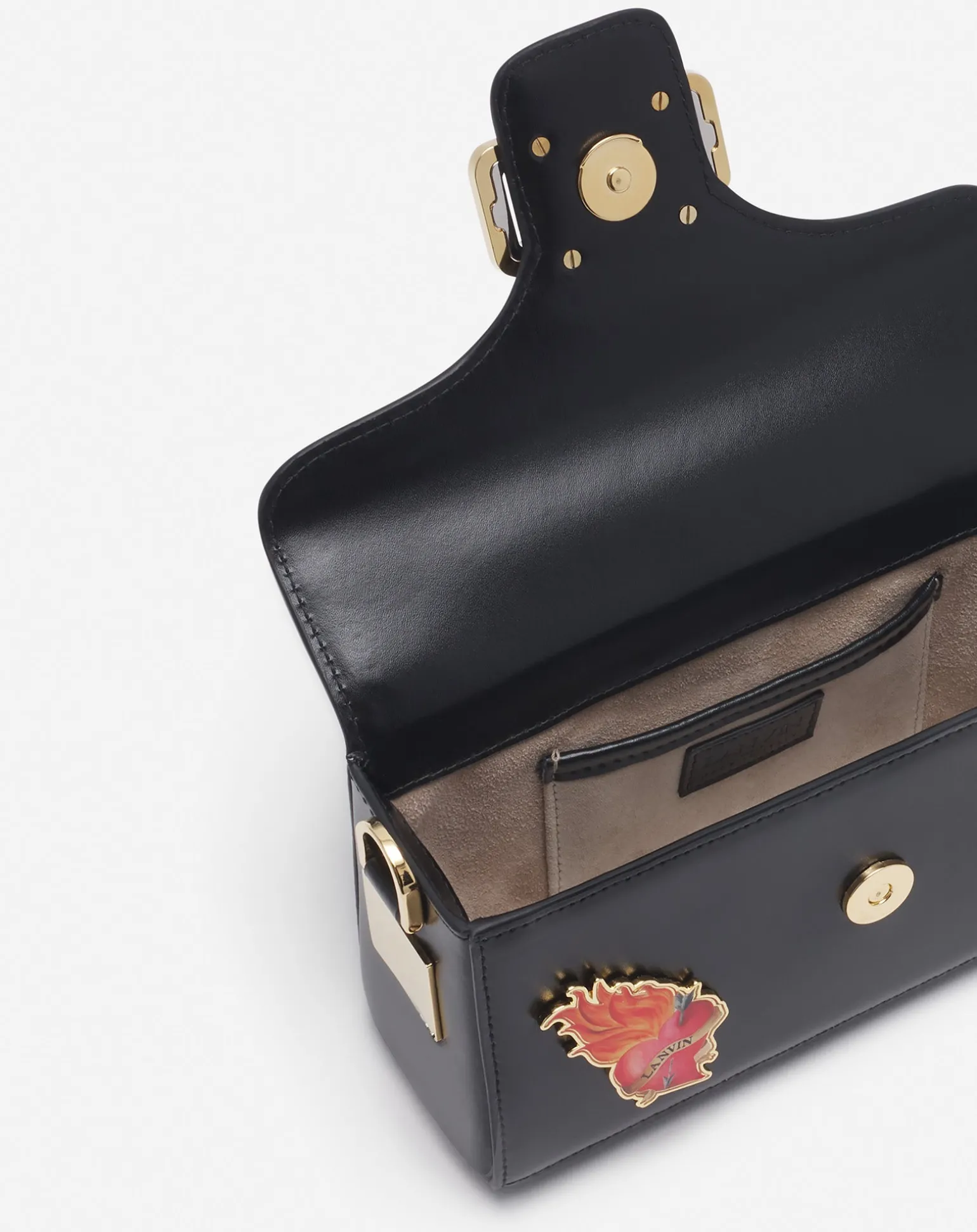 Lanvin x future pencil cat nano leather bag with pins Black/multicolour Online