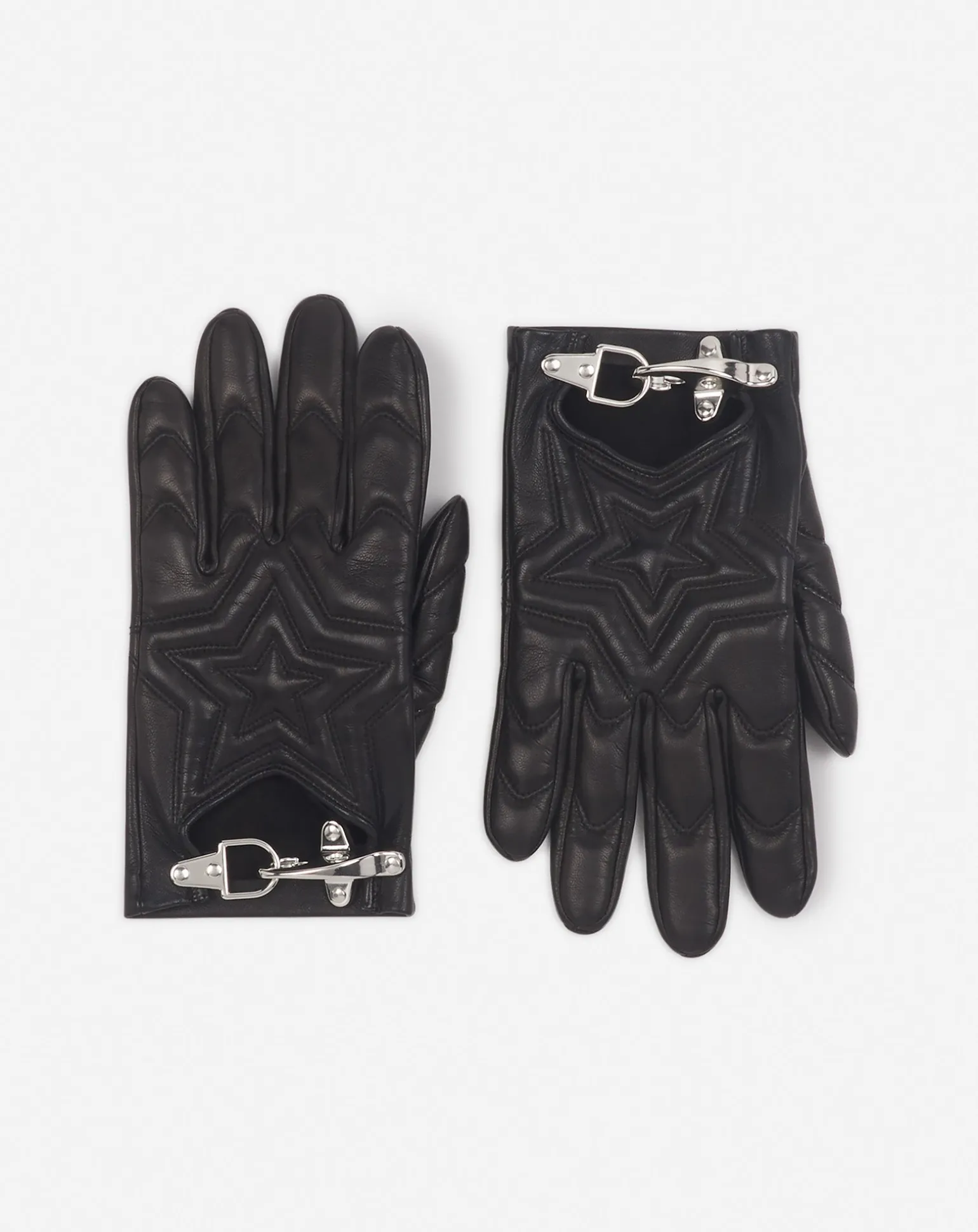 Lanvin x future quilted leather gloves Black Best Sale