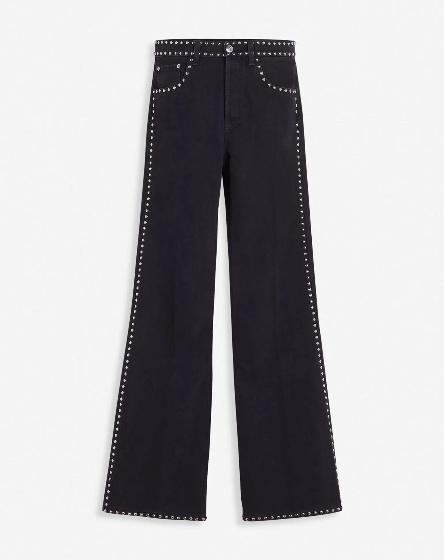 Lanvin x future studded flared pants for men Black Discount