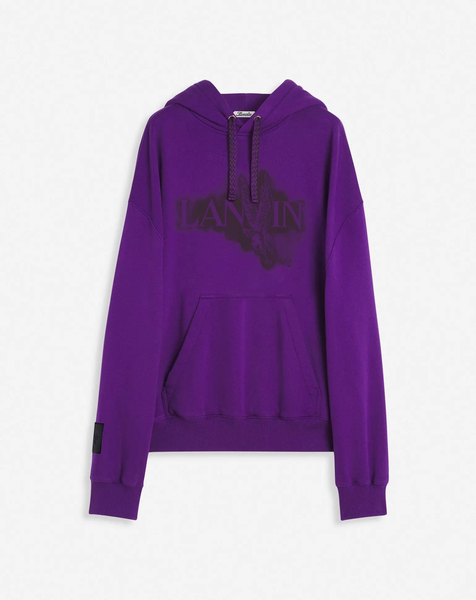 Lanvin x future unisex baggy hoodie with eagle print Purplereign Fashion