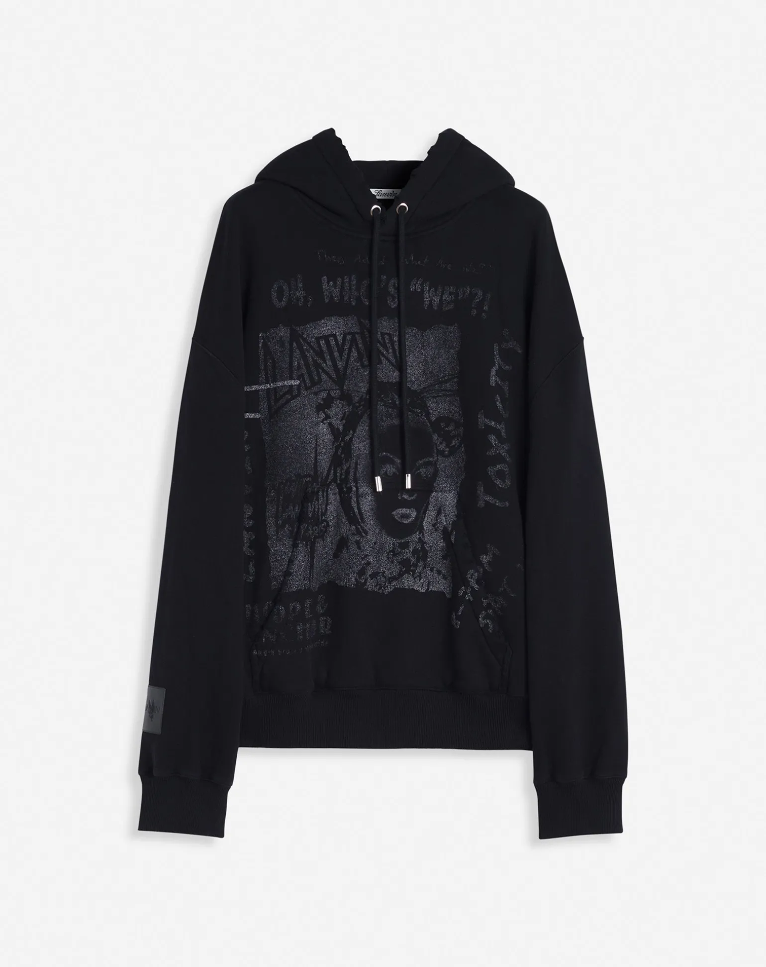 Lanvin x future unisex loose-fit printed hoodie Black Sale