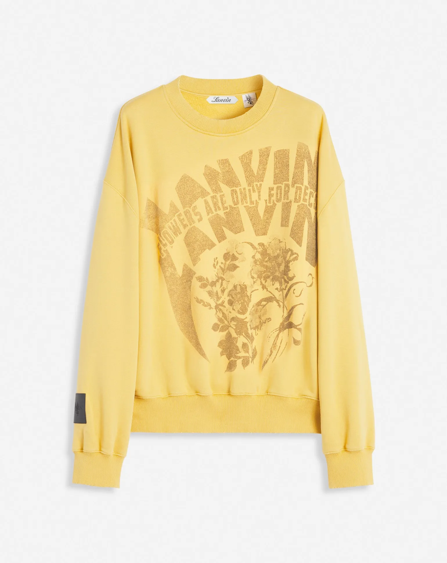 Lanvin x future unisex loose-fit printed sweatshirt Corn Discount