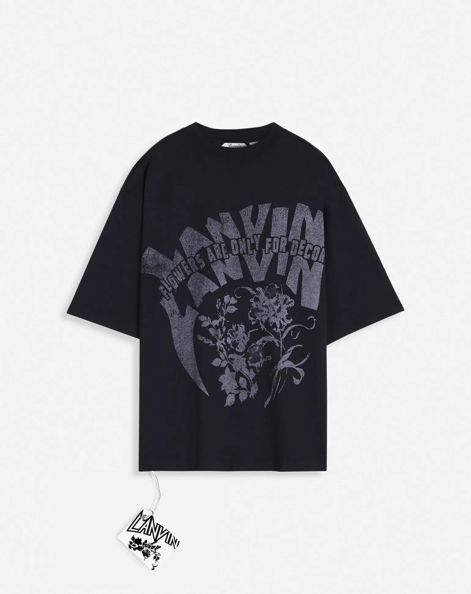 Lanvin x future unisex loose-fit printed t-shirt Black Sale