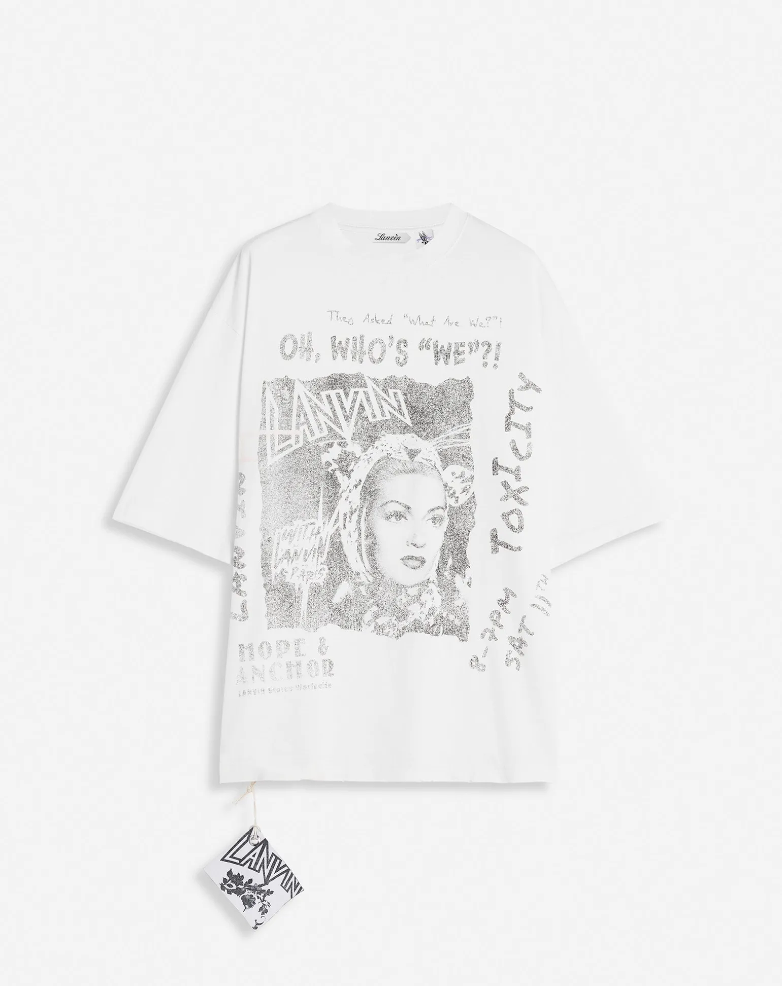 Lanvin x future unisex loose-fit printed t-shirt Whitemustang Best