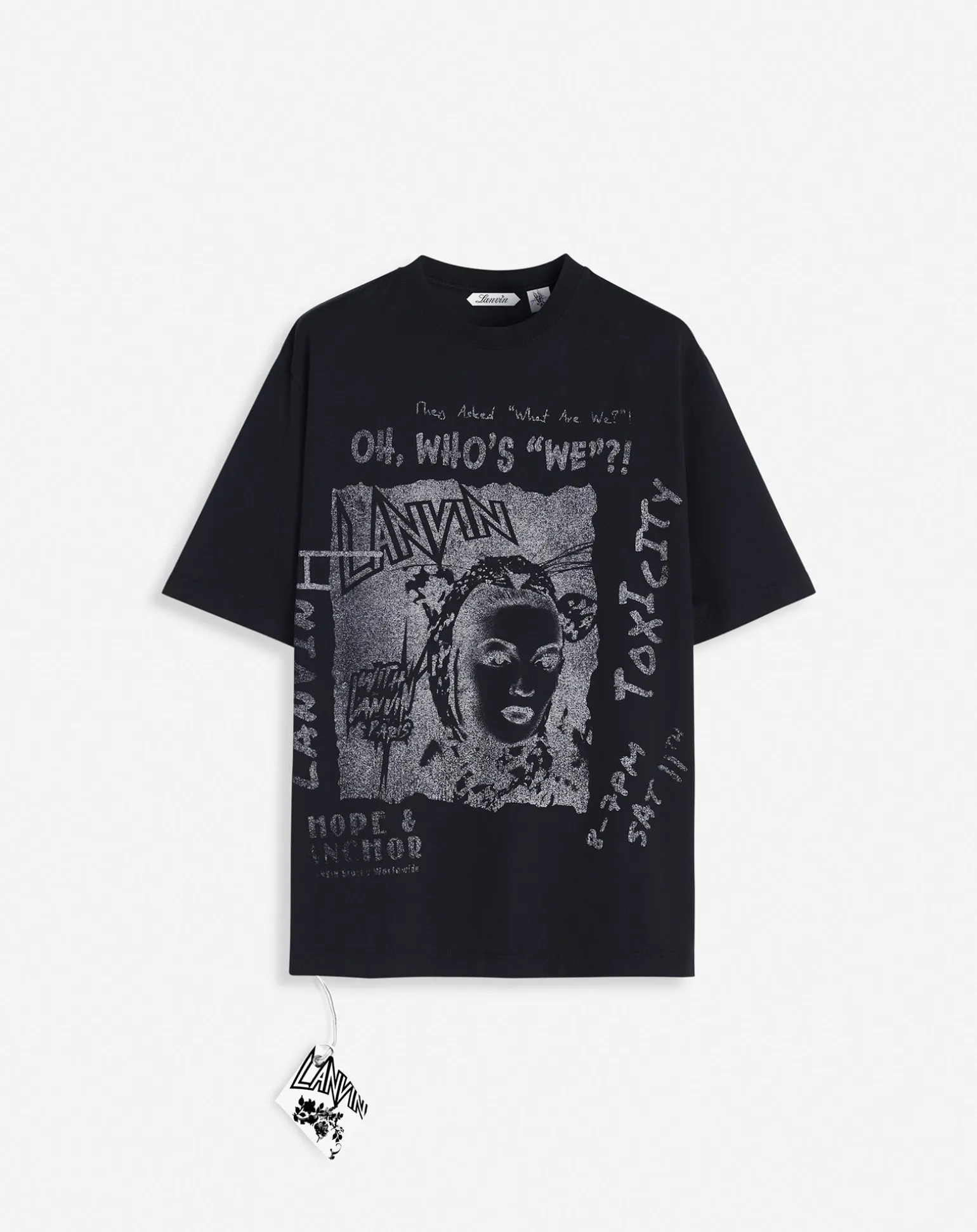 Lanvin x future unisex printed t-shirt Black Store