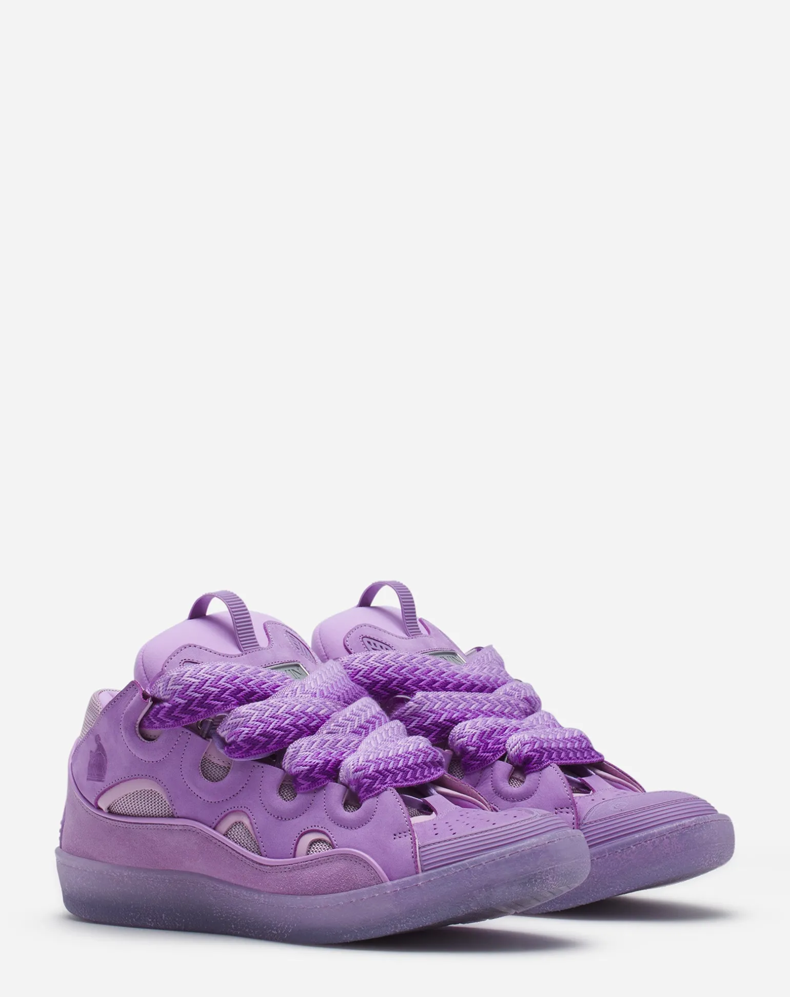 Lanvin Leather curb sneakers Lilac Best