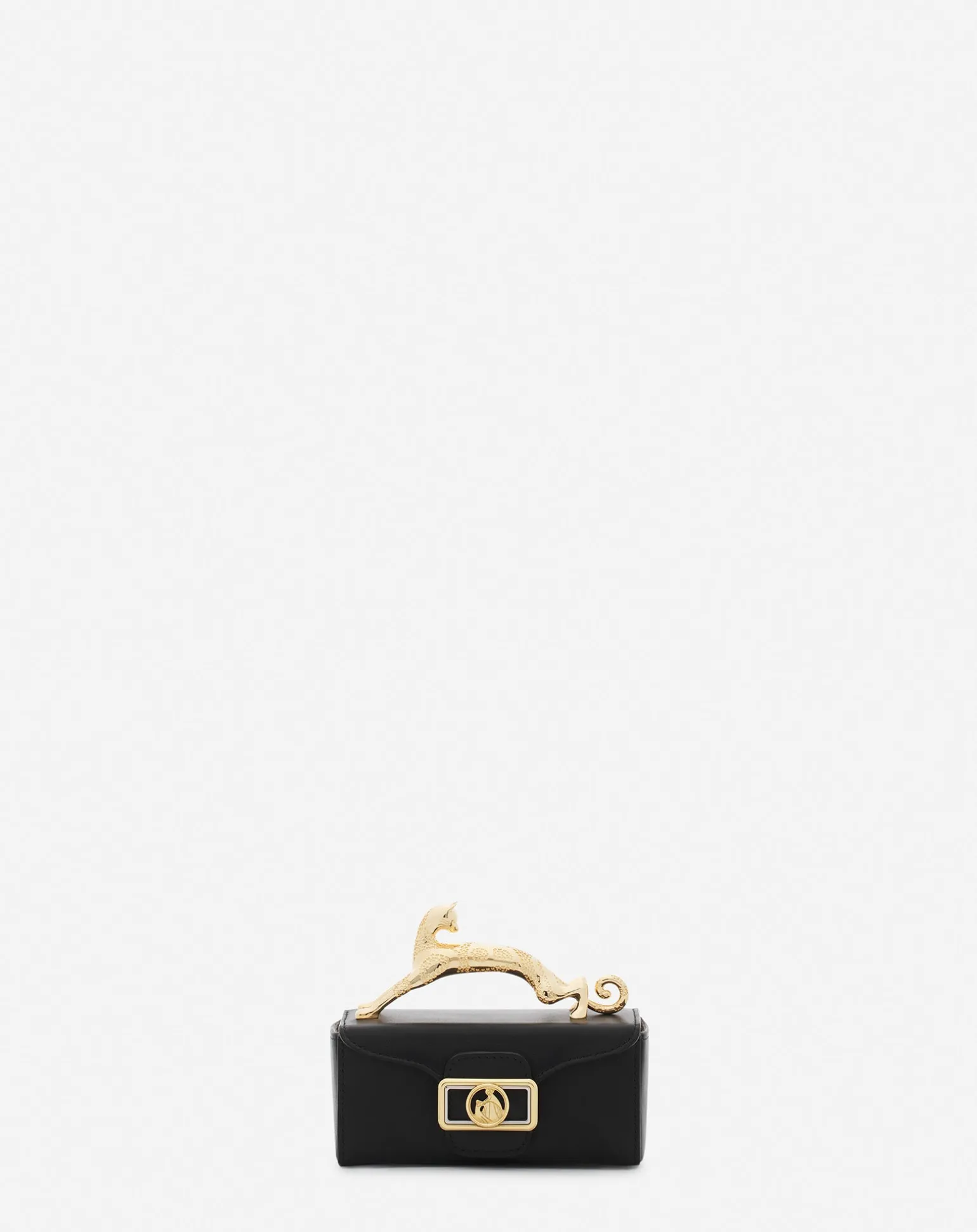 Lanvin Leather micro pencil cat bag Black Clearance