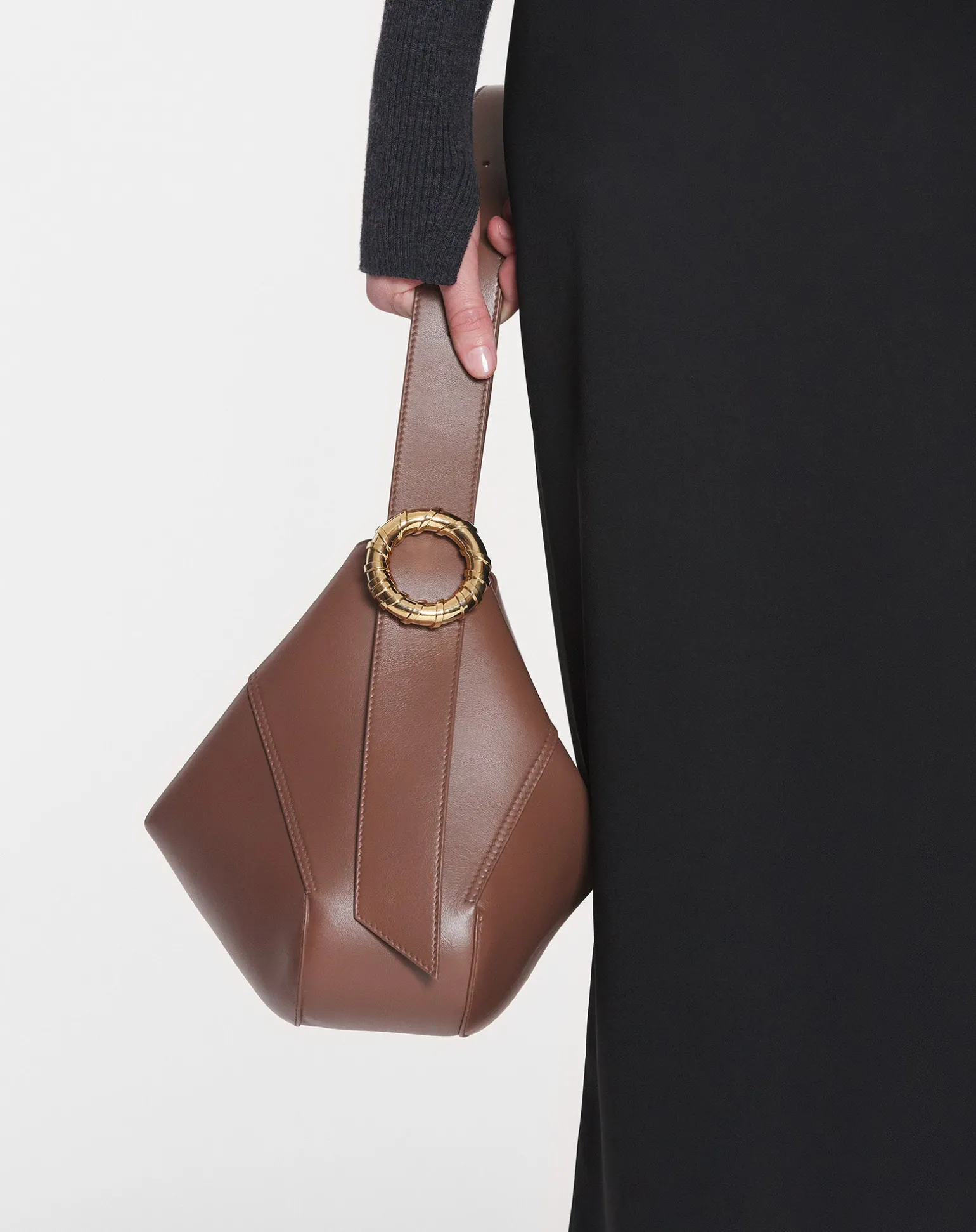 Lanvin Leather mélodie hobo bag Chestnut Best