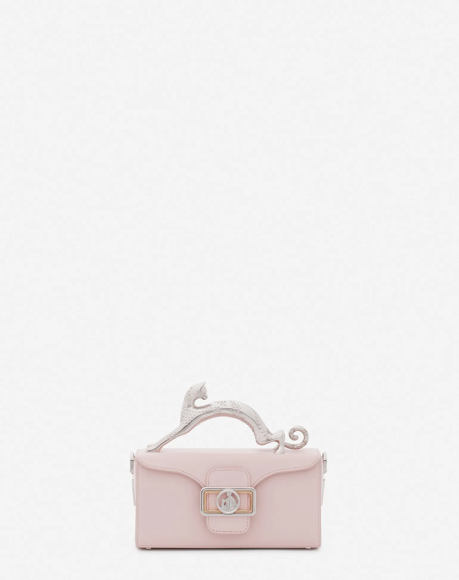 Lanvin Leather nano pencil cat bag Rosé Discount