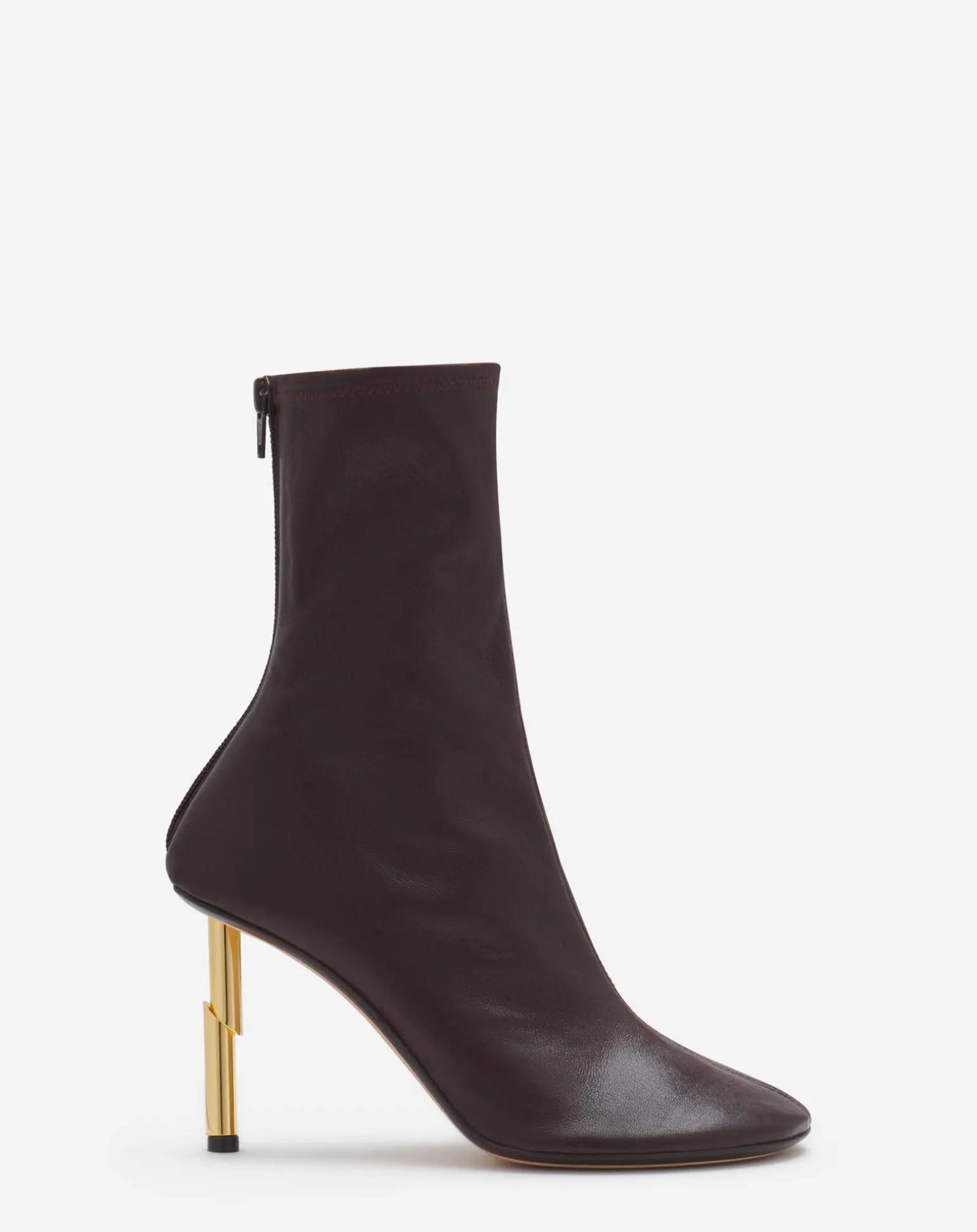 Lanvin Leather sequence by ankle boots Cocoa Cheap