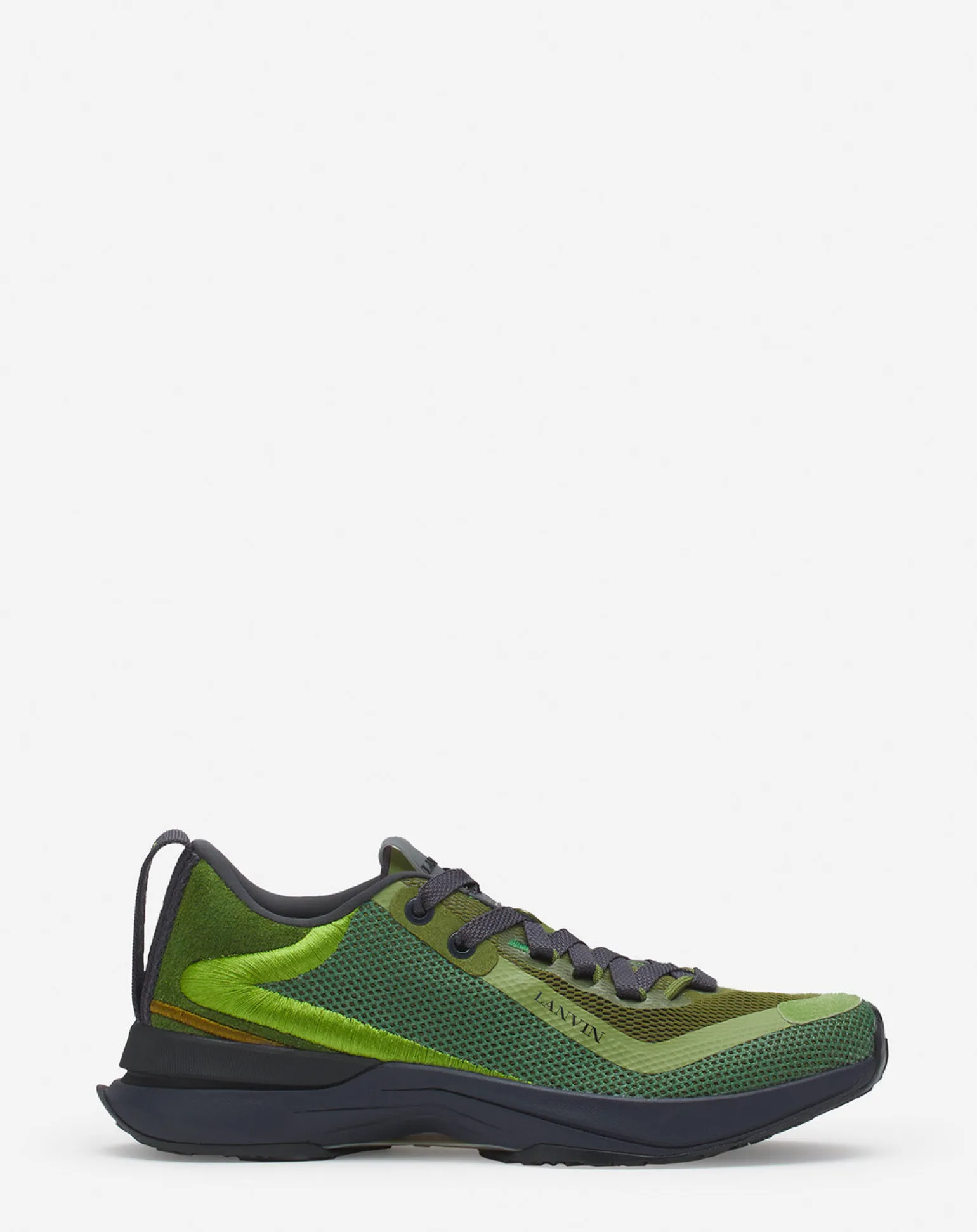 Lanvin L-i mesh sneakers Darkgreen/green Discount