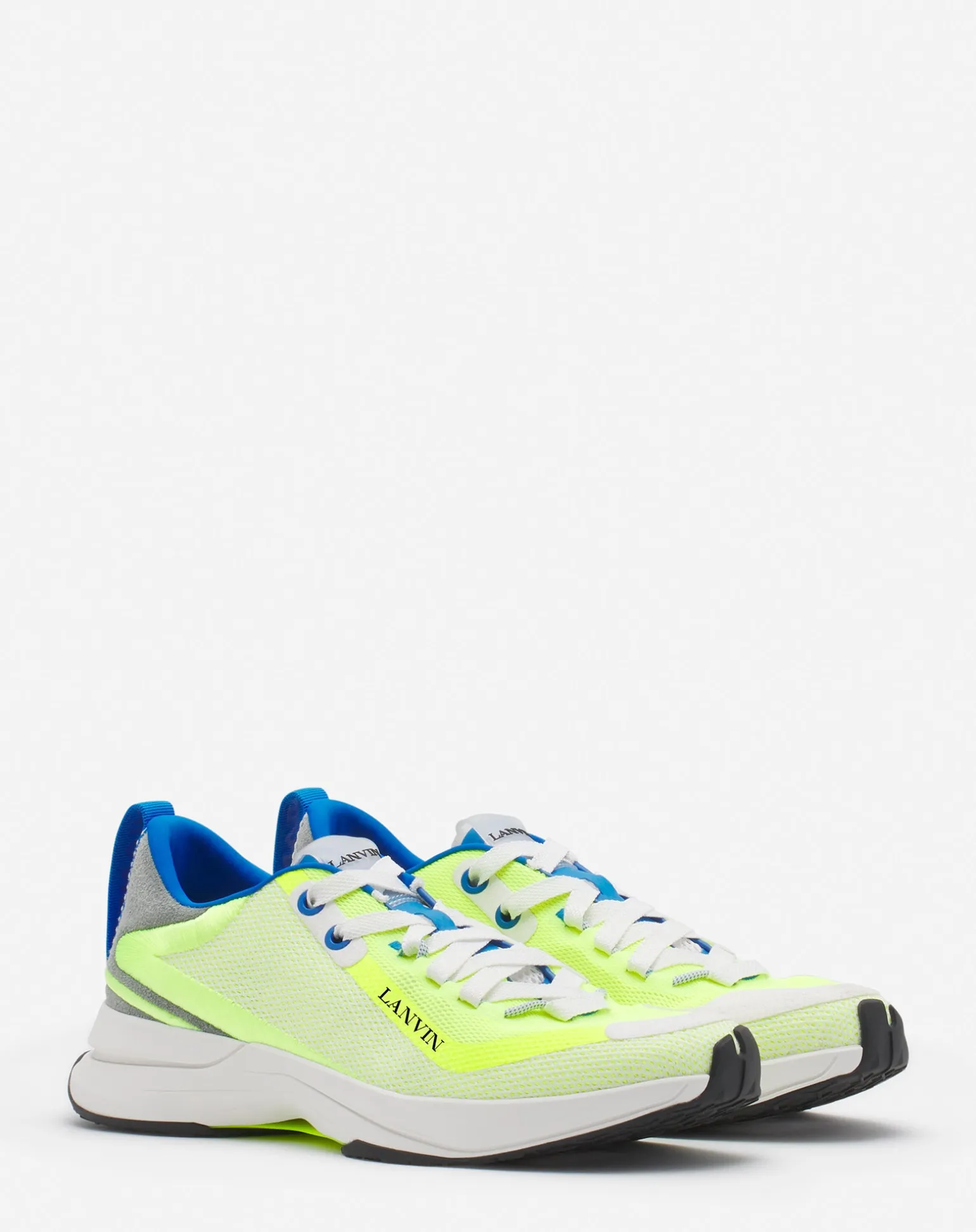 Lanvin L-i mesh sneakers Opticwhite/green Sale