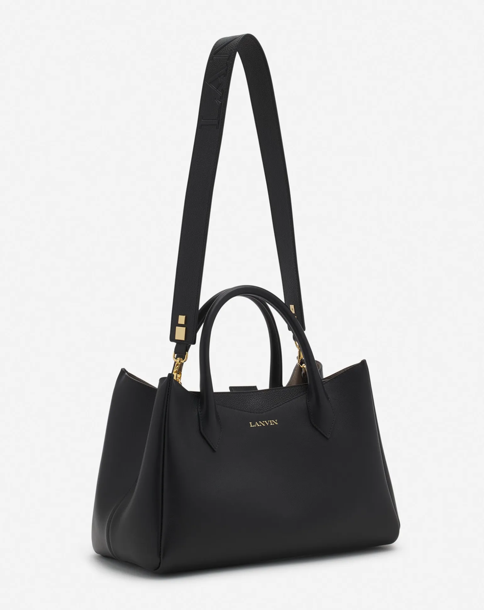 Lanvin L'octave by leather day bag Black Cheap