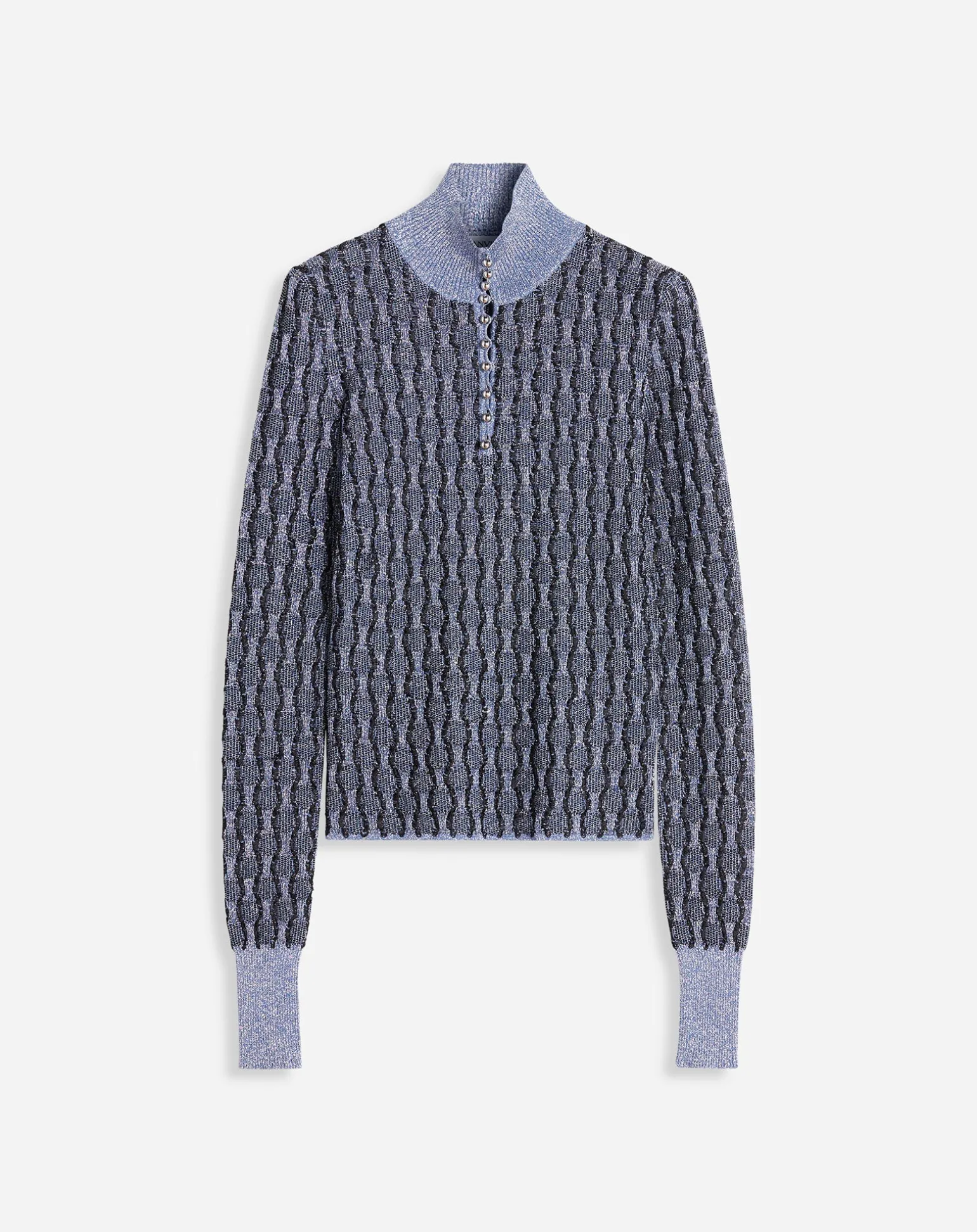 Lanvin Lurex jacquard top Newlanvinblue Flash Sale