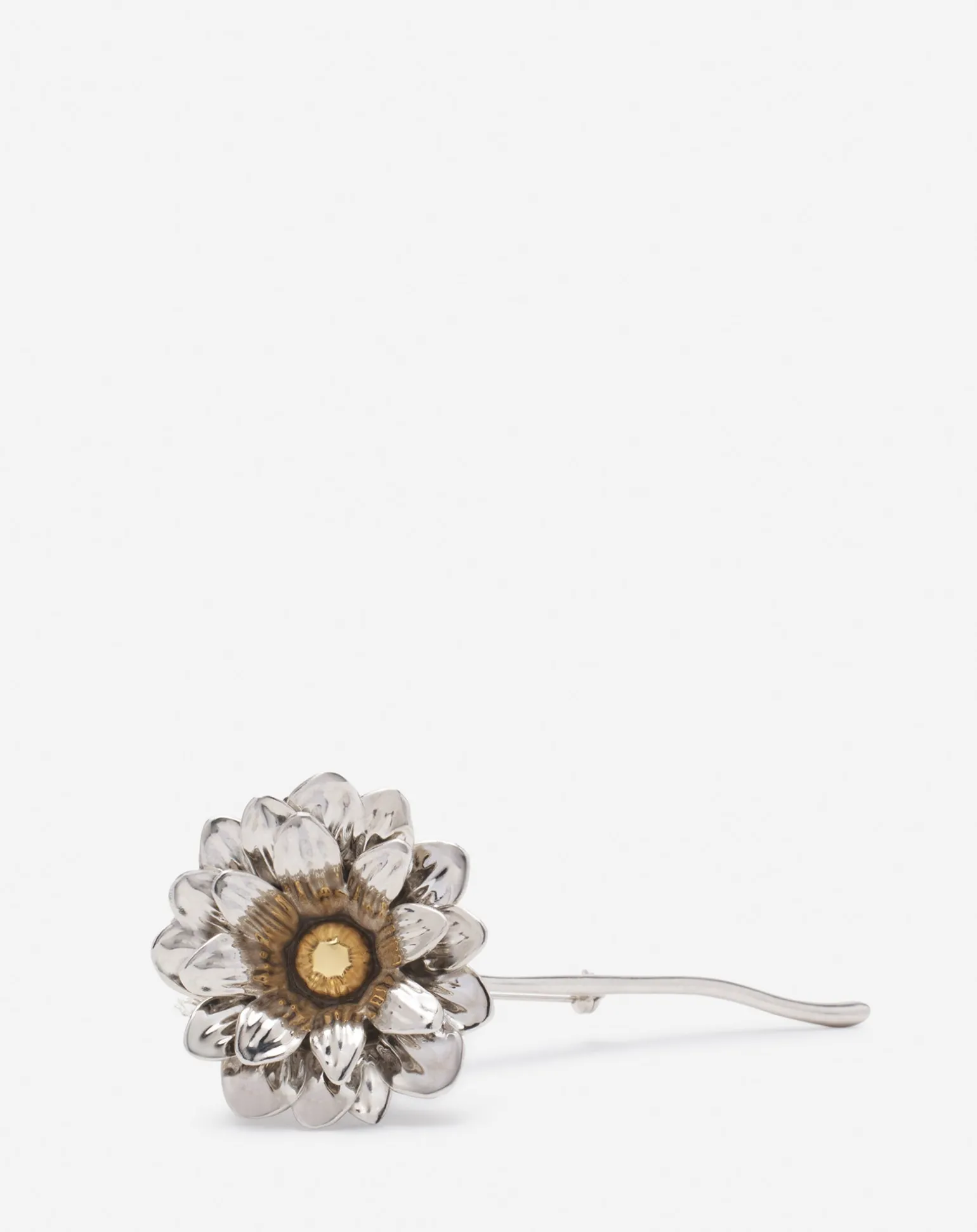 Lanvin Marguerite brooch Silver/gold Online