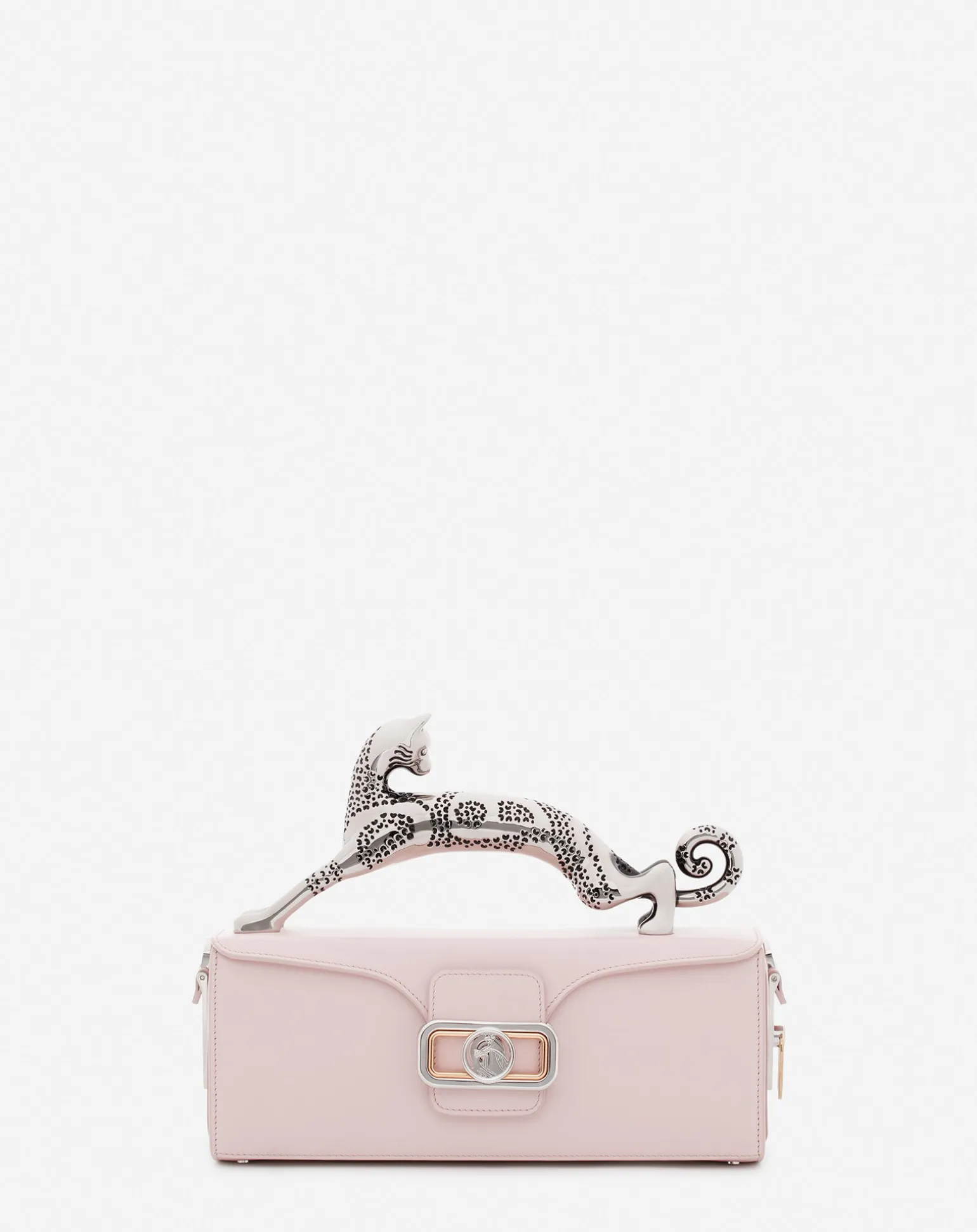 Lanvin Medium leather pencil cat bag Rosé Flash Sale