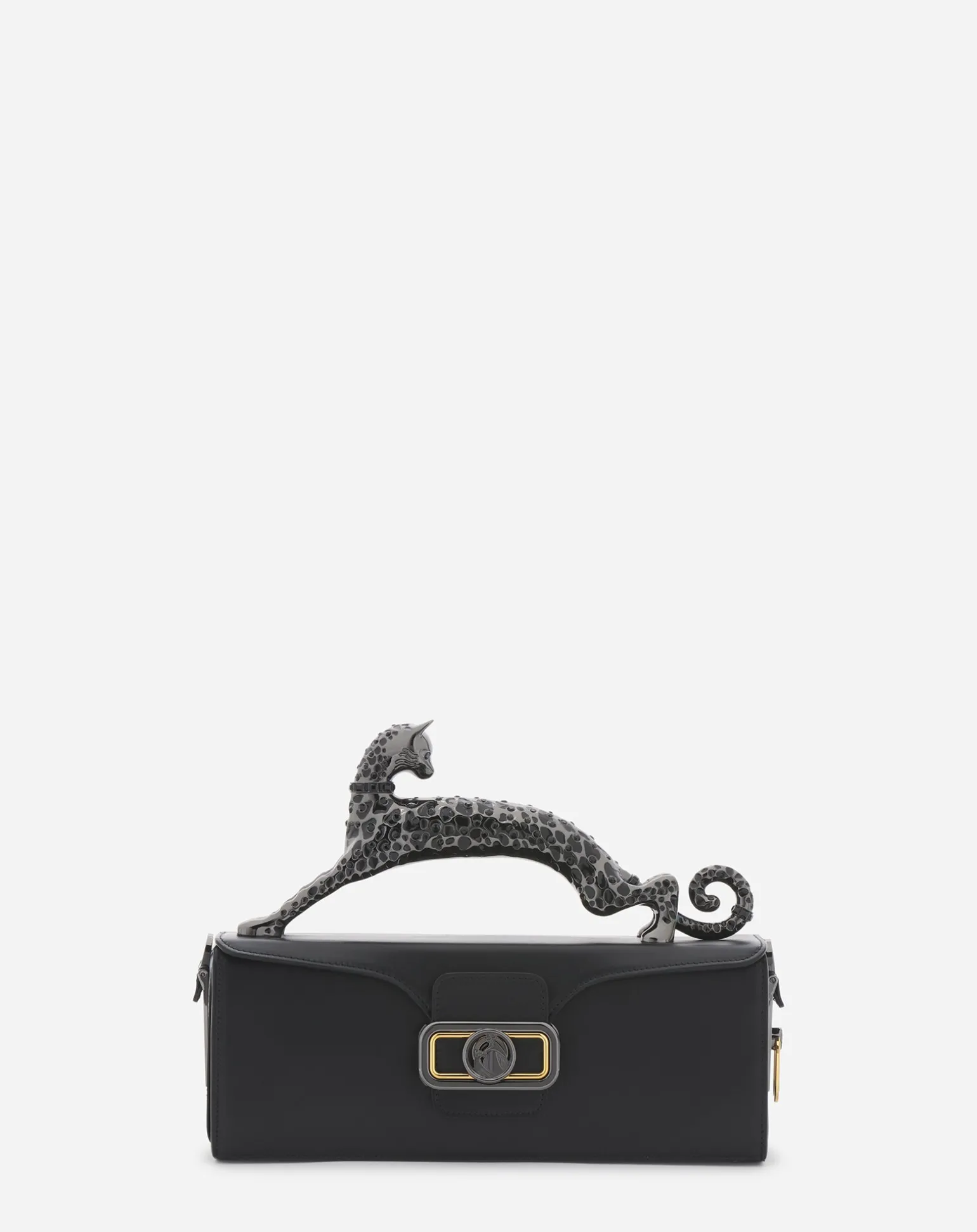 Lanvin Medium pencil cat leather bag Black Sale