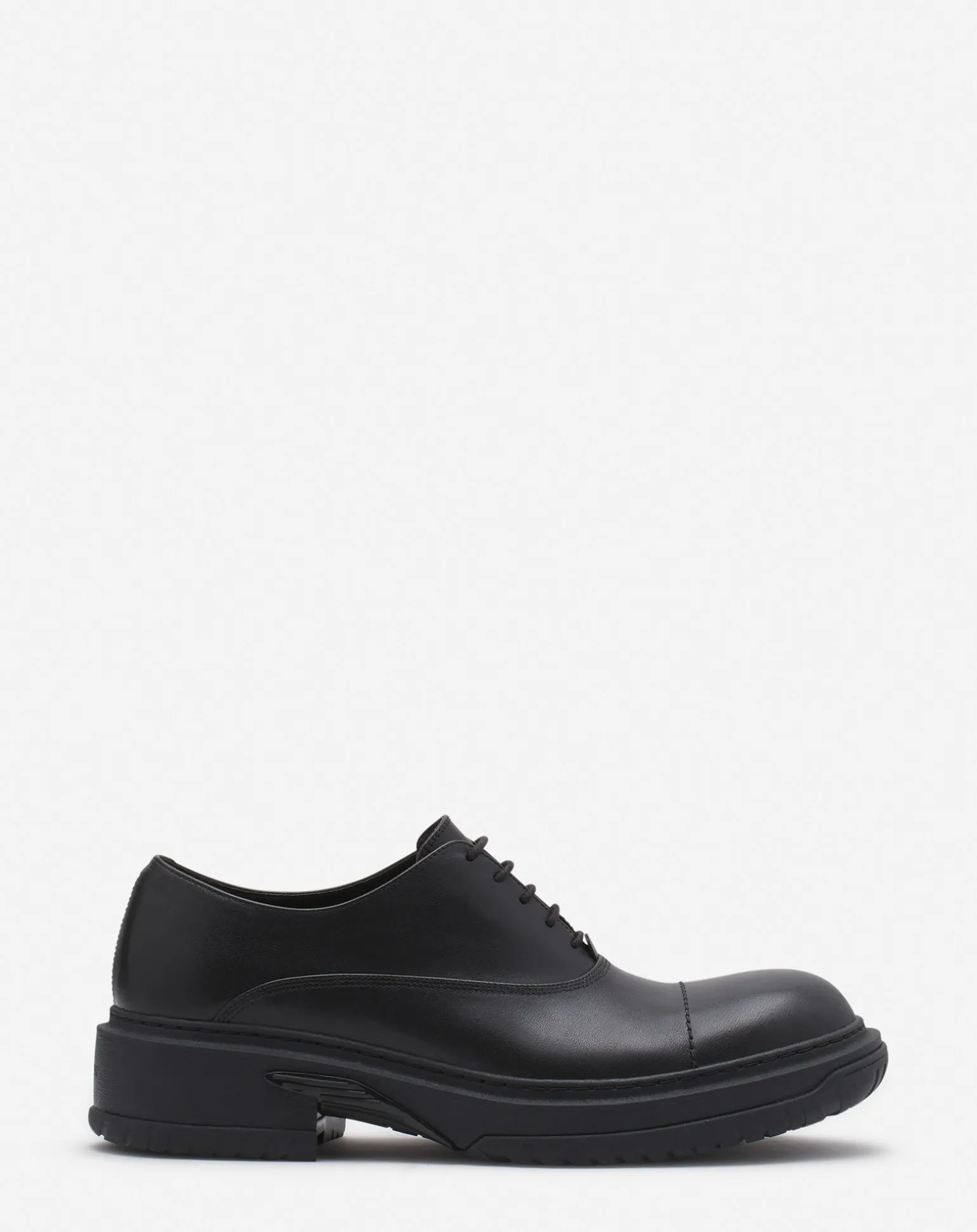 Lanvin Medley leather richelieu shoe Black/anthracite Clearance