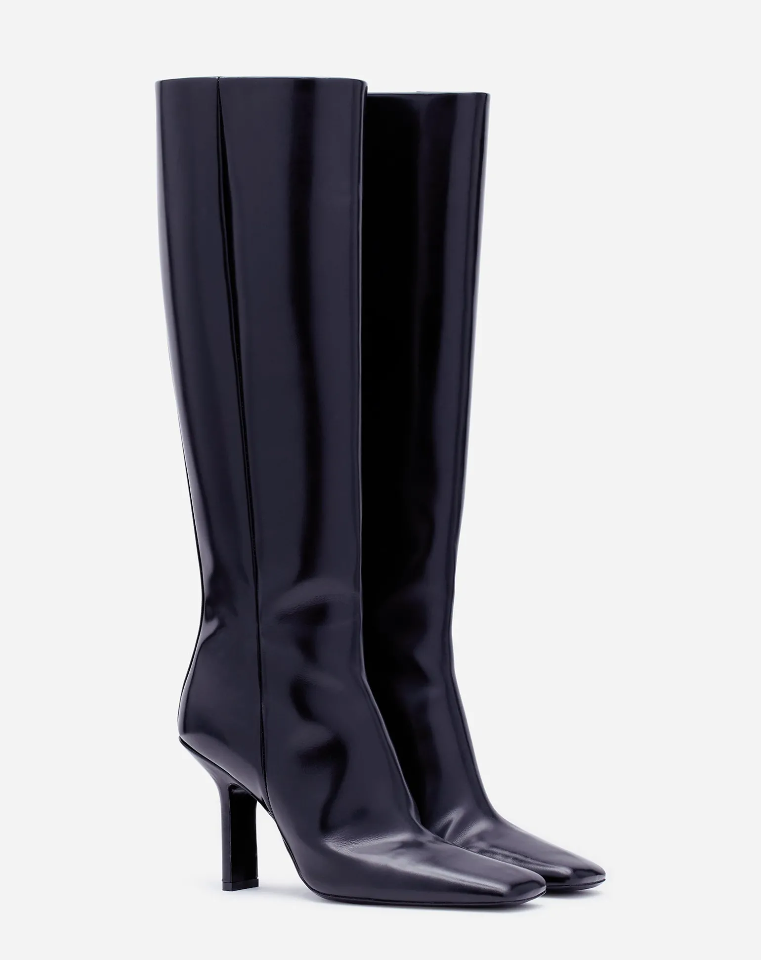 Lanvin Mesure boots in glossy leather Black Discount