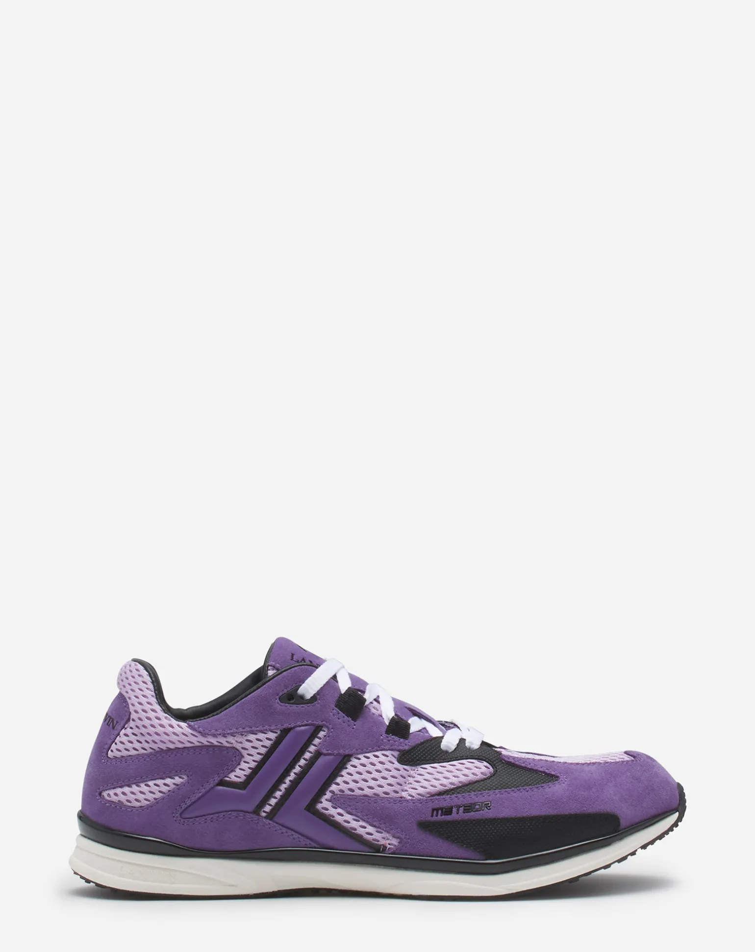 Lanvin Meteor sneakers in mesh and suede Mauve/purple Cheap