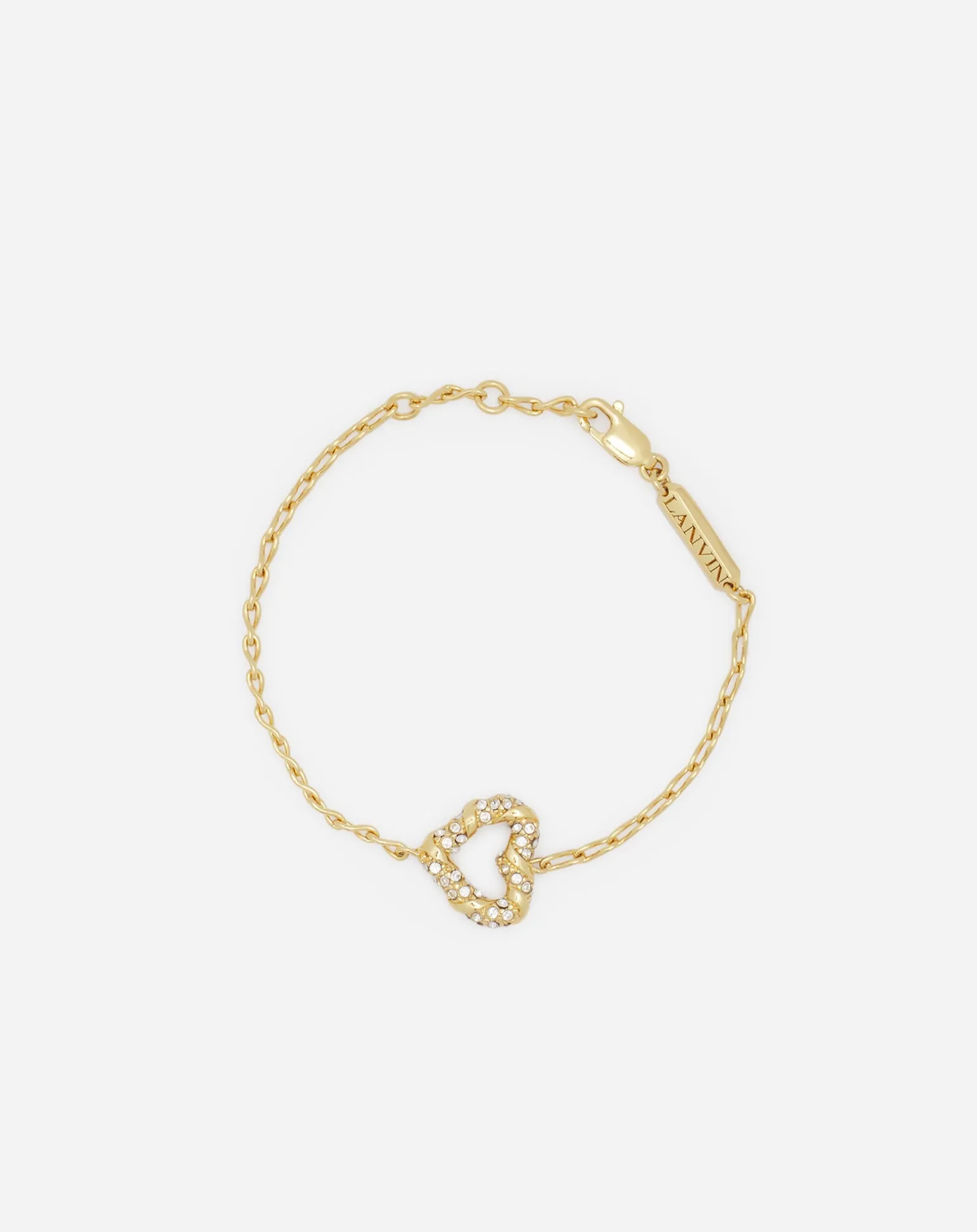 Lanvin Mélodie heart bracelet Gold/crystal Fashion