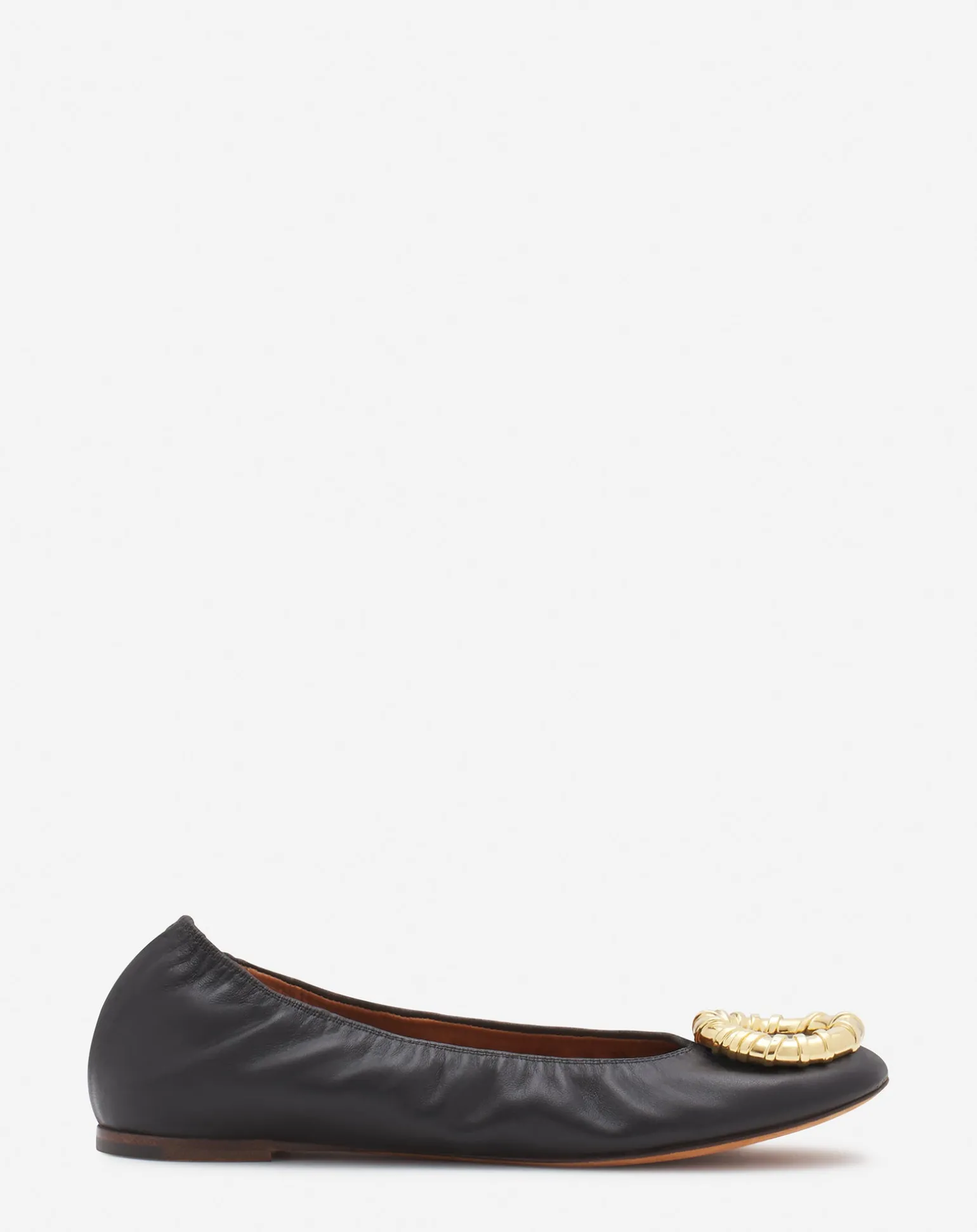 Lanvin Mélodie leather ballerina flat Black Best Sale