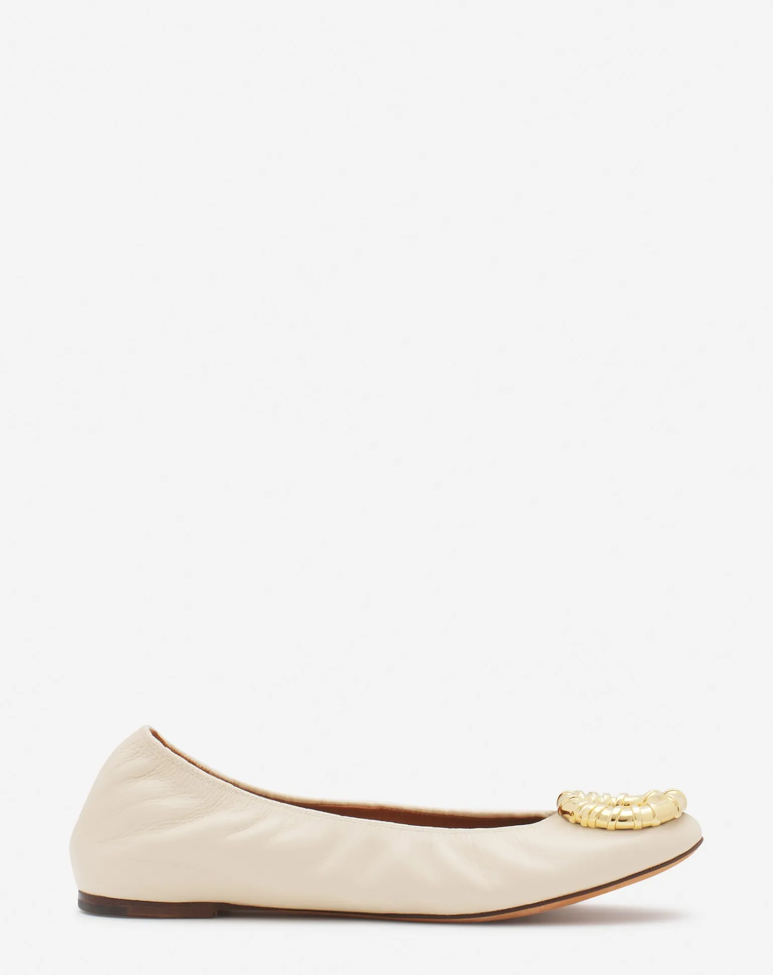 Lanvin Mélodie leather ballerina flat Beige Cheap