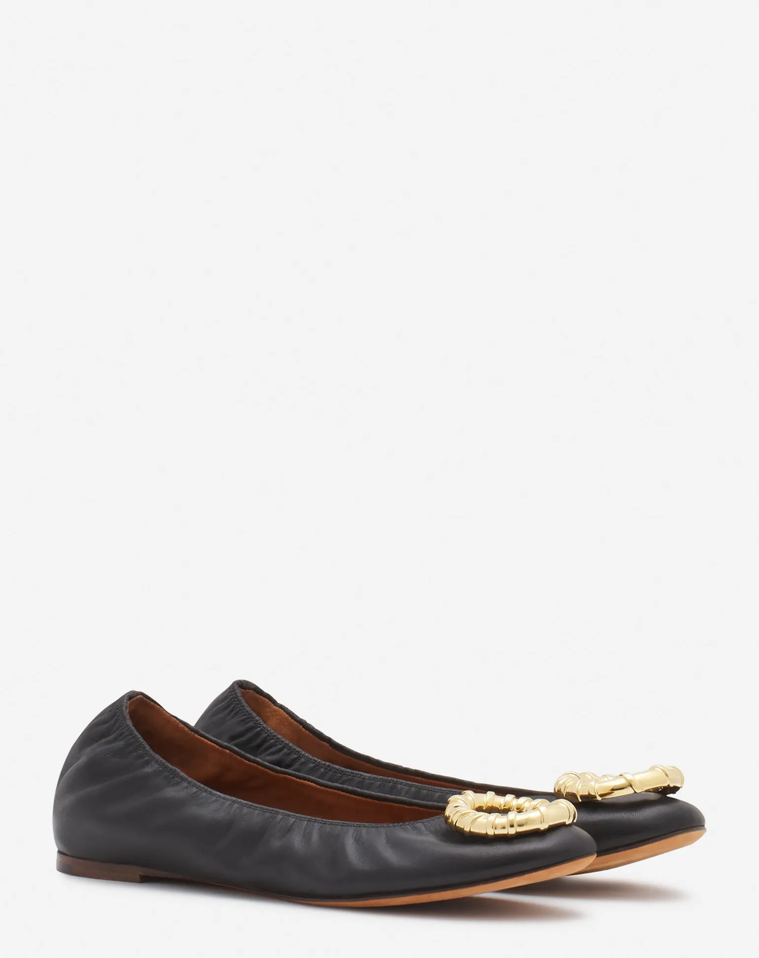 Lanvin Mélodie leather ballerina flat Black Best Sale