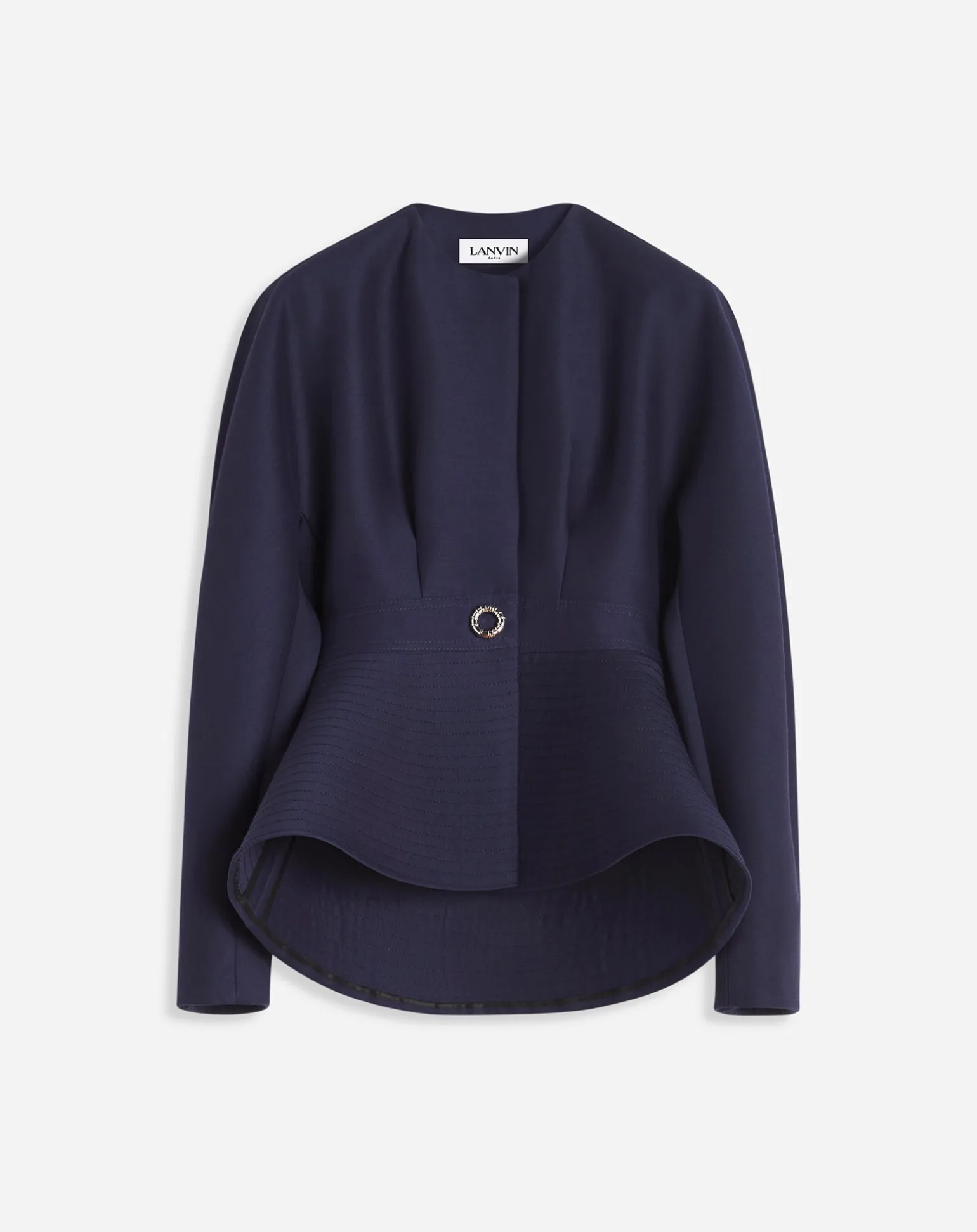 Lanvin Mélodie peplum jacket Midnightblue Flash Sale