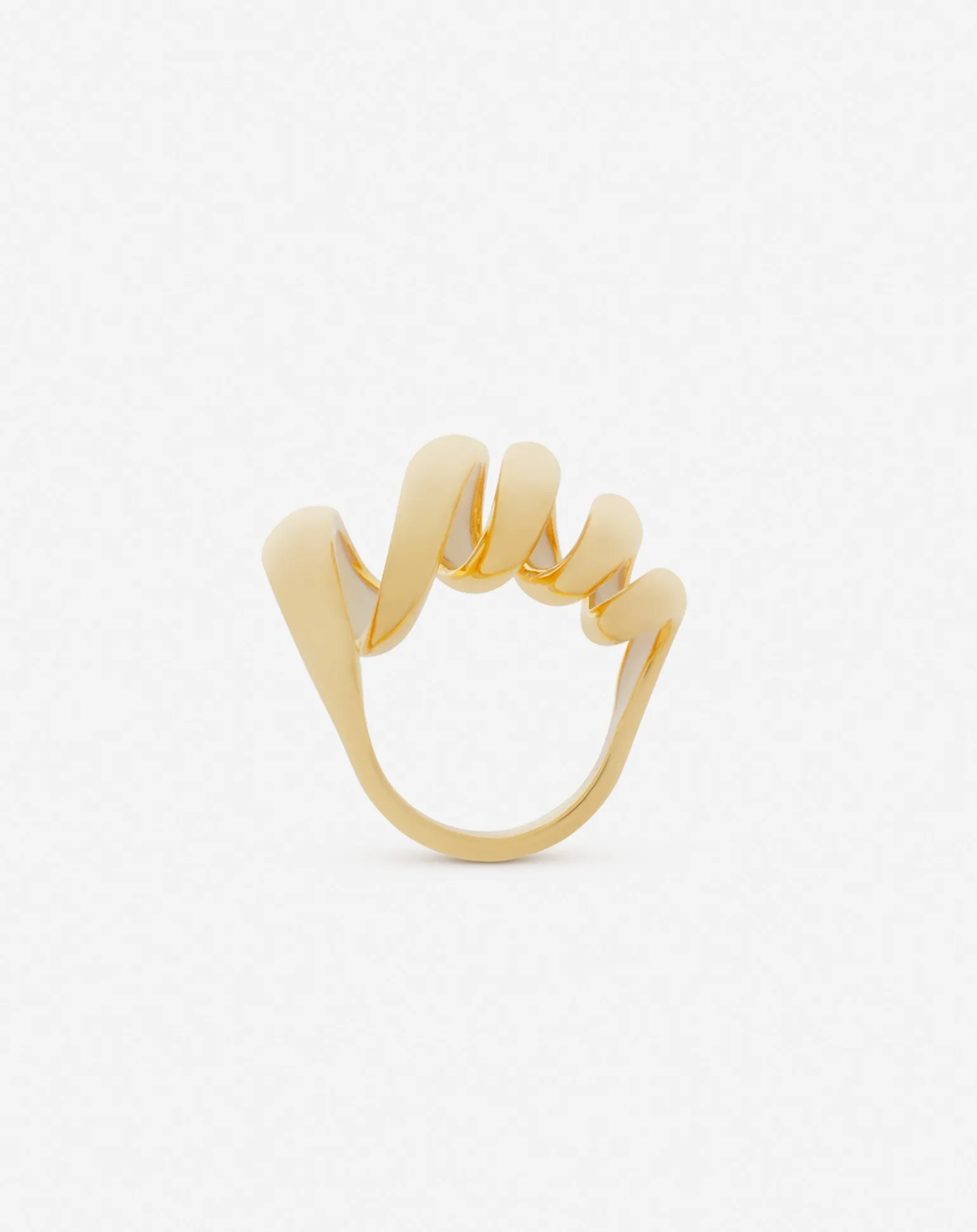 Lanvin Mélodie ribbon ring Gold/moon Best Sale