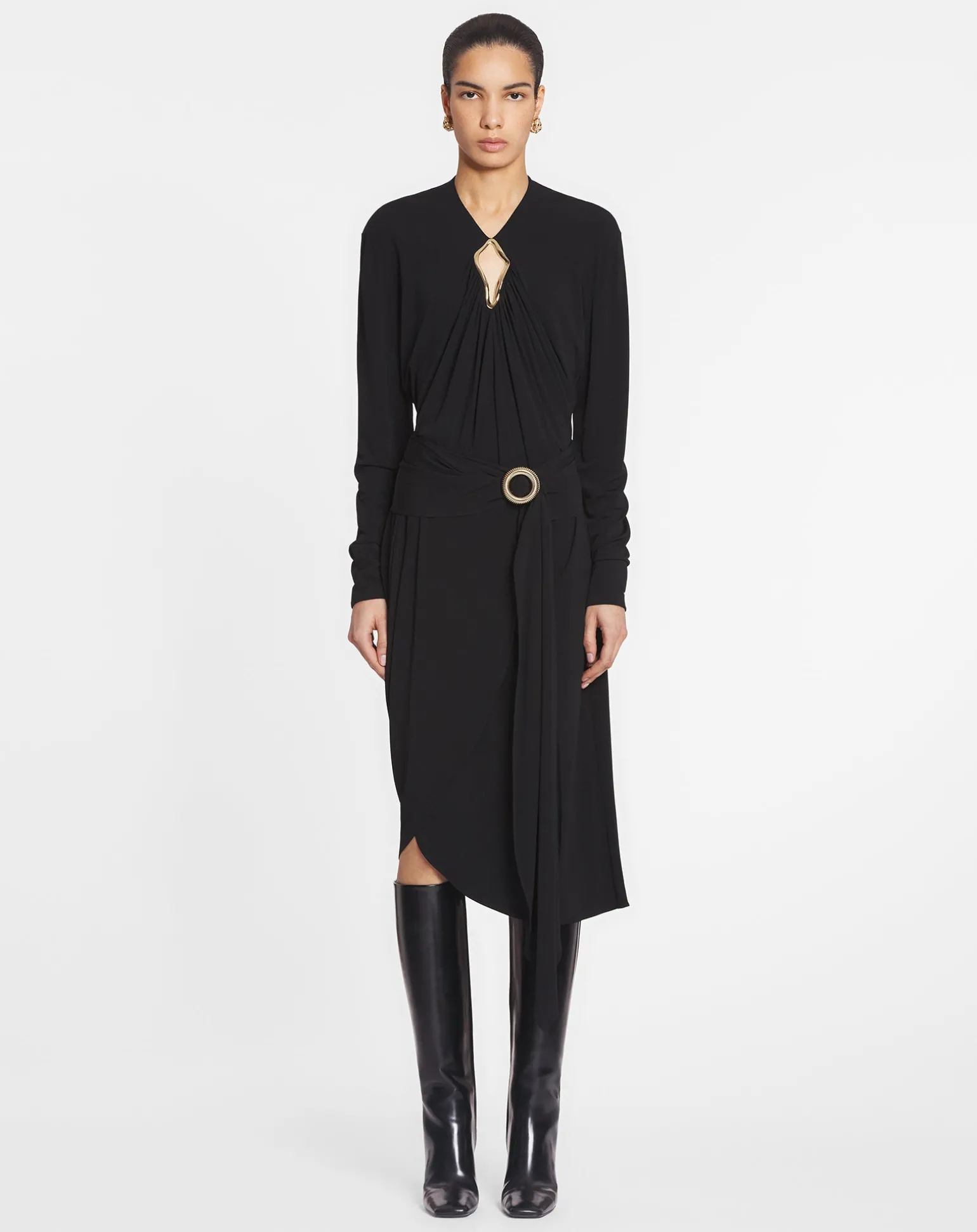 Lanvin Mélodie wrap skirt Black Sale