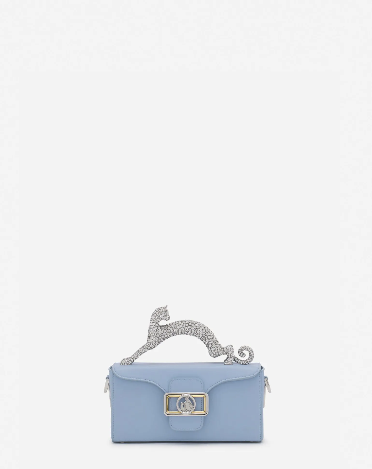 Lanvin Nano pencil cat leather bag Newlanvinblue Best