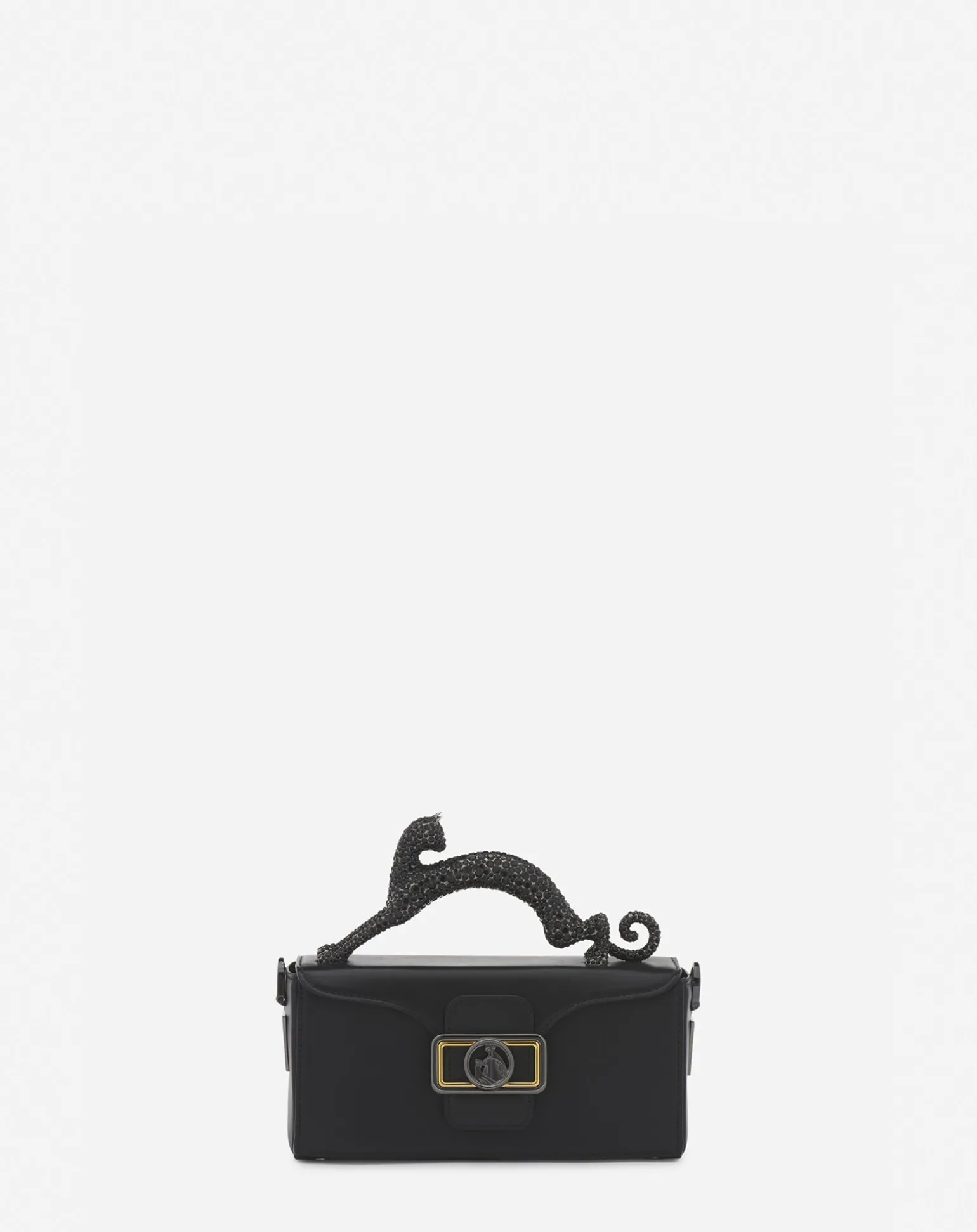 Lanvin Nano pencil cat leather  bag Black Clearance