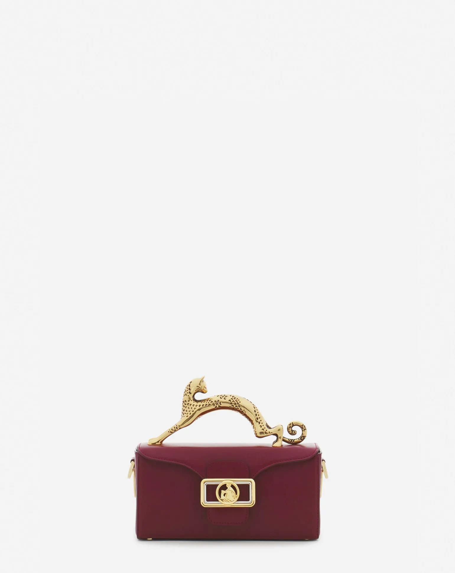 Lanvin Nano pencil cat leather bag Turkishred Online